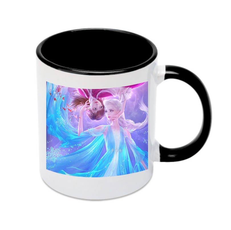 （画像用） アナと雪の女王 アンナ エルサ Frozen Anna Elsa カラーマグカップ