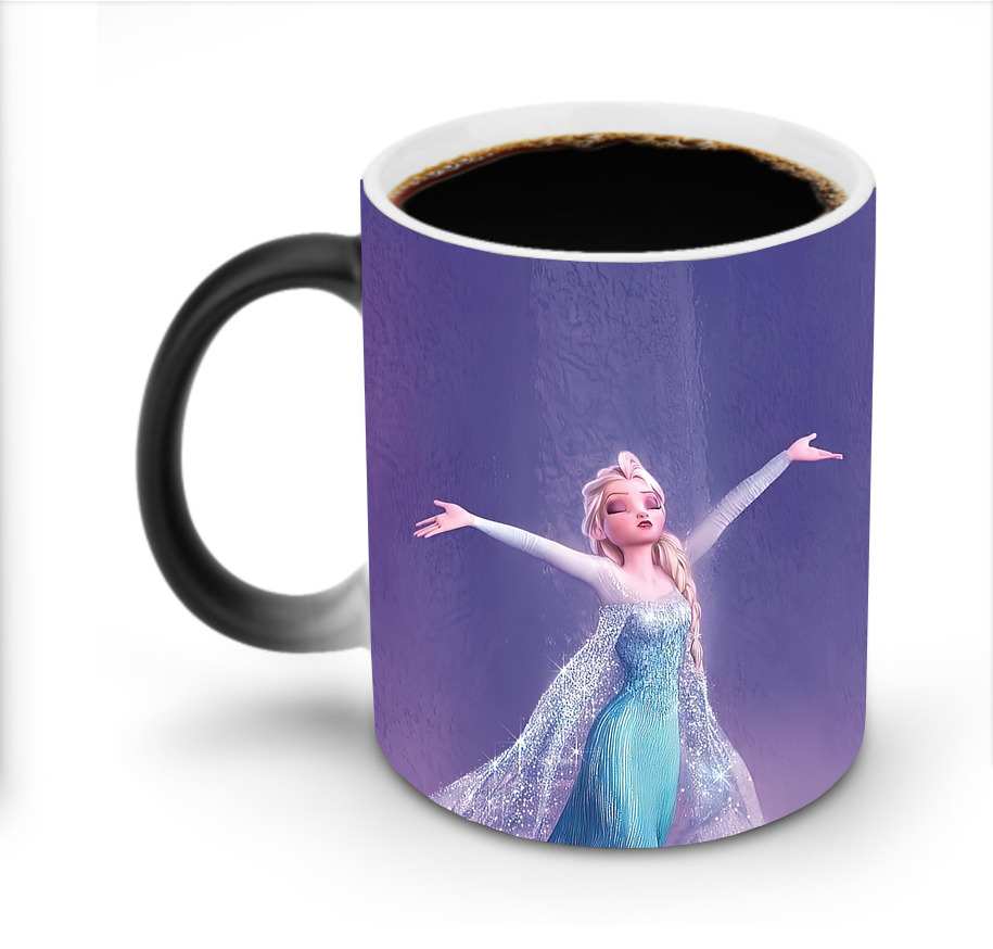 （画像用） アナと雪の女王 アンナ エルサ Frozen Anna Elsa 温度変色マグカップ