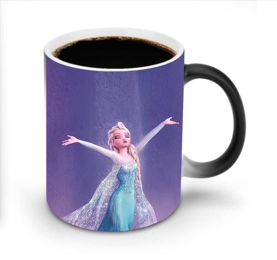 （画像用） アナと雪の女王 アンナ エルサ Frozen Anna Elsa 温度変色マグカップ
