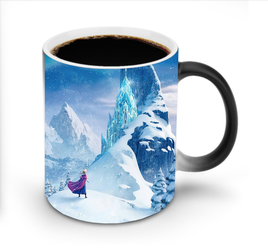 （画像用） アナと雪の女王 アンナ エルサ Frozen Anna Elsa 温度変色マグカップ