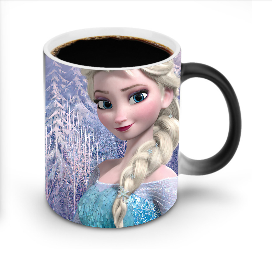 （画像用） アナと雪の女王 アンナ エルサ Frozen Anna Elsa 温度変色マグカップ