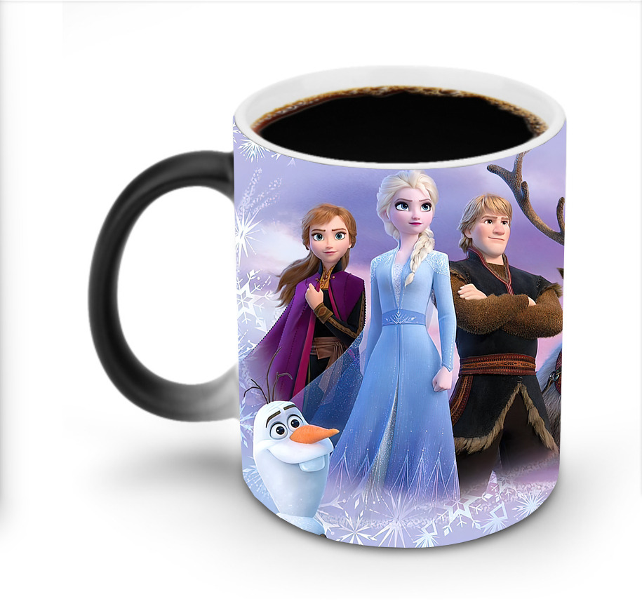 （画像用） アナと雪の女王 アンナ エルサ Frozen Anna Elsa 温度変色マグカップ