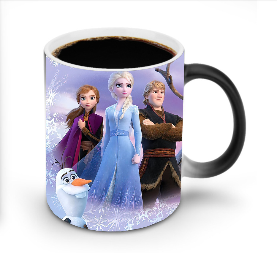 （画像用） アナと雪の女王 アンナ エルサ Frozen Anna Elsa 温度変色マグカップ