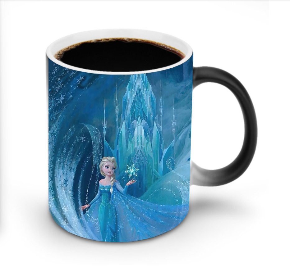 （画像用） アナと雪の女王 アンナ エルサ Frozen Anna Elsa 温度変色マグカップ