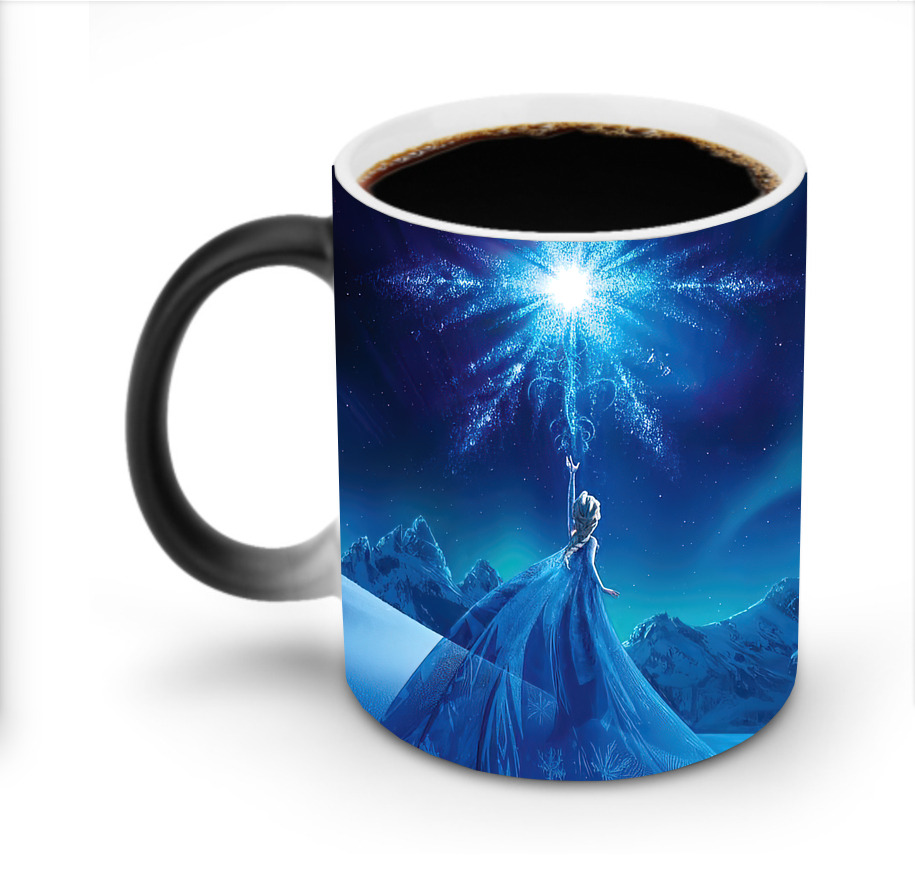 （画像用） アナと雪の女王 アンナ エルサ Frozen Anna Elsa 温度変色マグカップ