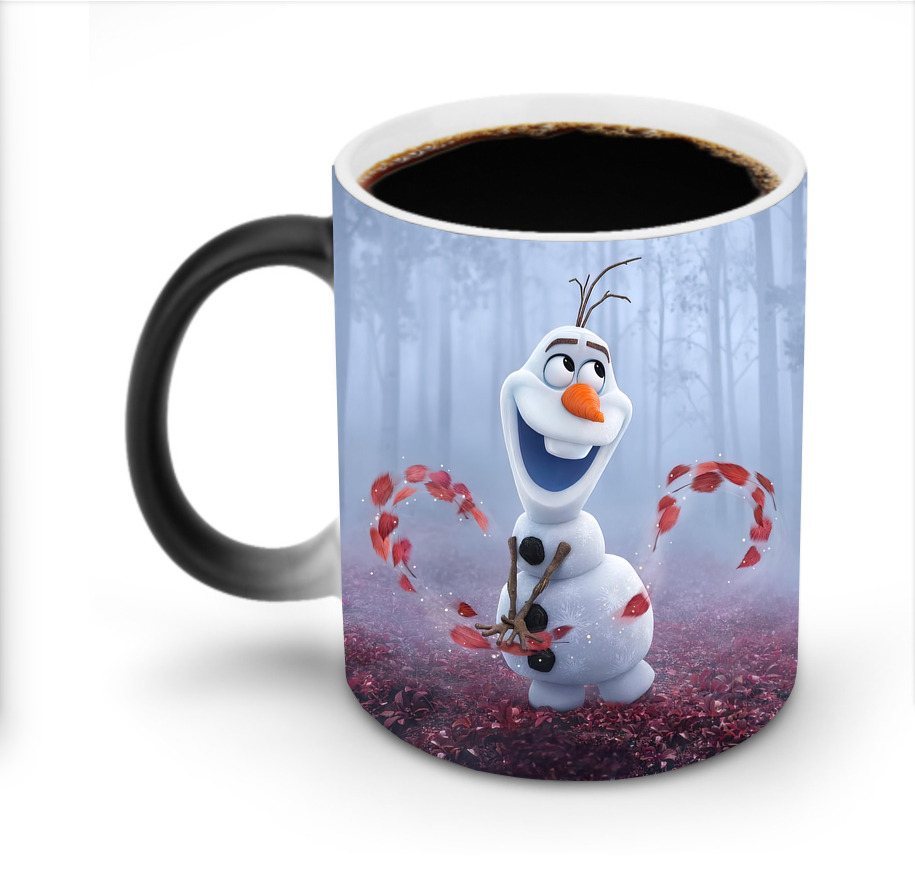 （画像用） アナと雪の女王 アンナ エルサ Frozen Anna Elsa 温度変色マグカップ