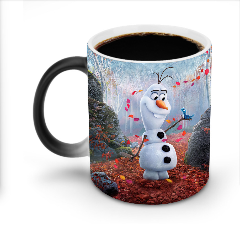 （画像用） アナと雪の女王 アンナ エルサ Frozen Anna Elsa 温度変色マグカップ