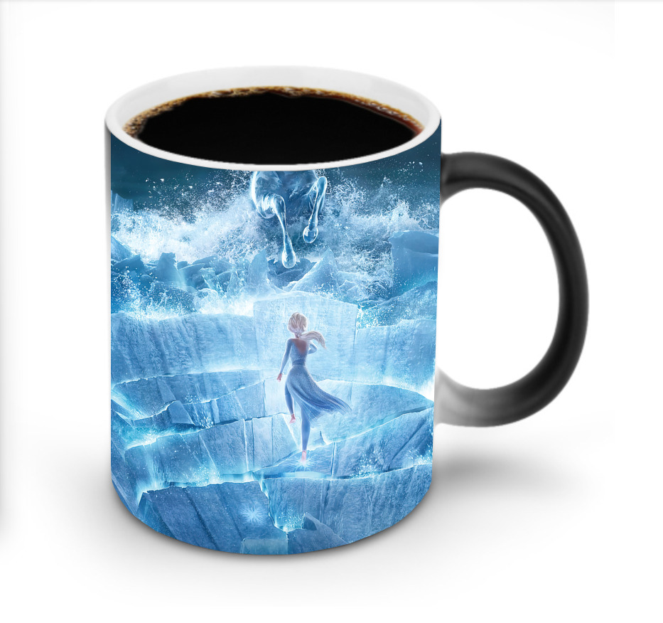 （画像用） アナと雪の女王 アンナ エルサ Frozen Anna Elsa 温度変色マグカップ