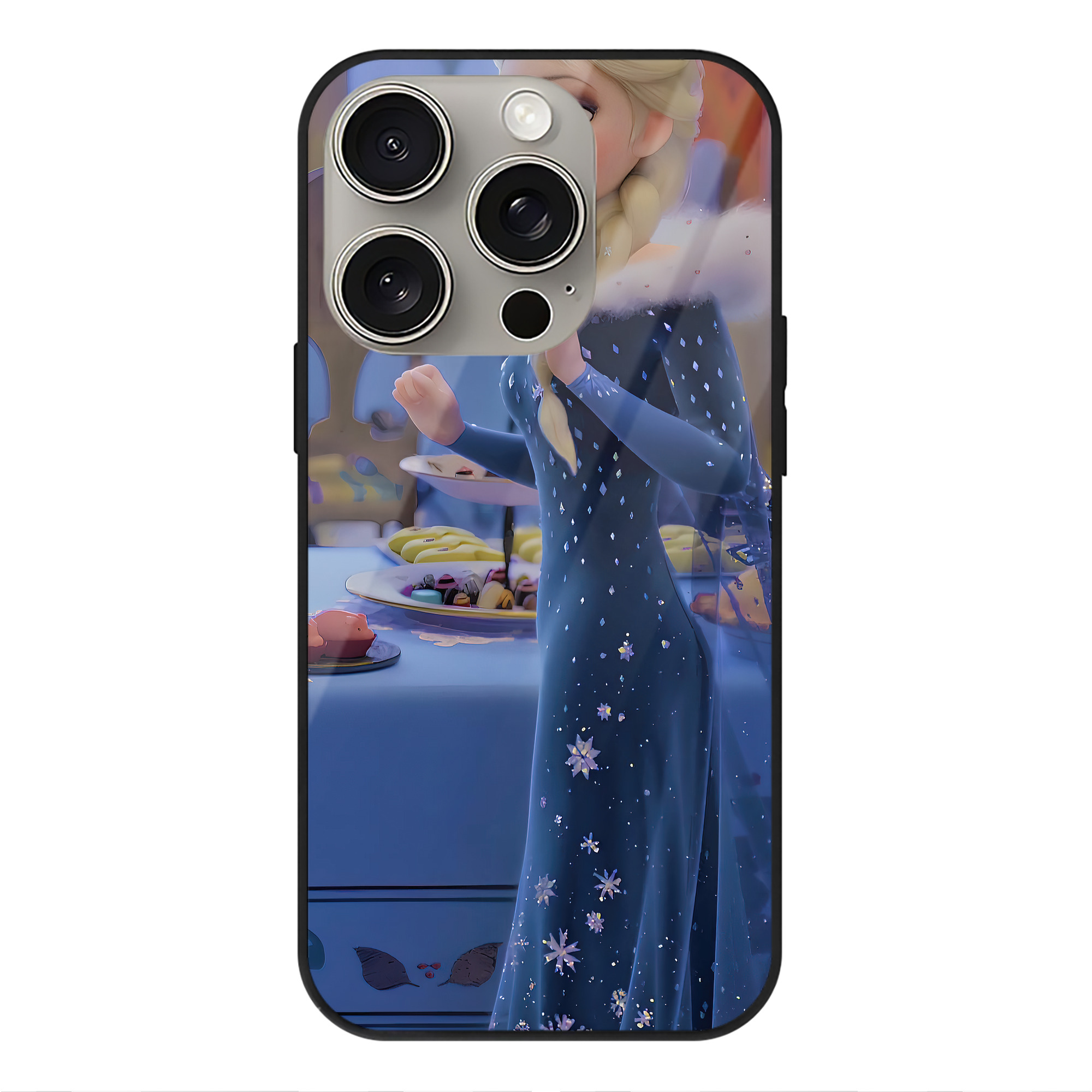 （画像用） アナと雪の女王 アンナ エルサ Frozen Anna Elsa 【iPhone15Pro対応】スマホケース 耐衝撃＆黄変防止 背面ガラス
