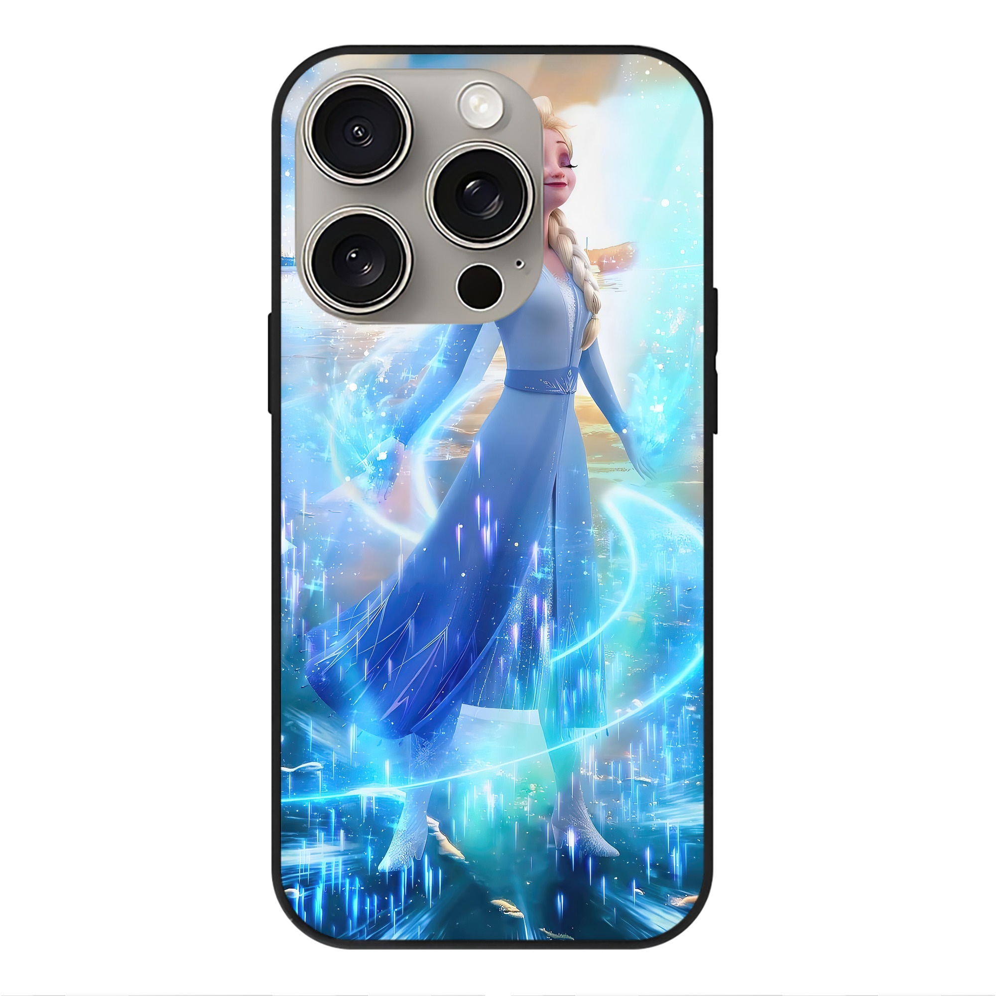 （画像用） アナと雪の女王 アンナ エルサ Frozen Anna Elsa 【iPhone15Pro対応】スマホケース 耐衝撃＆黄変防止 背面ガラス