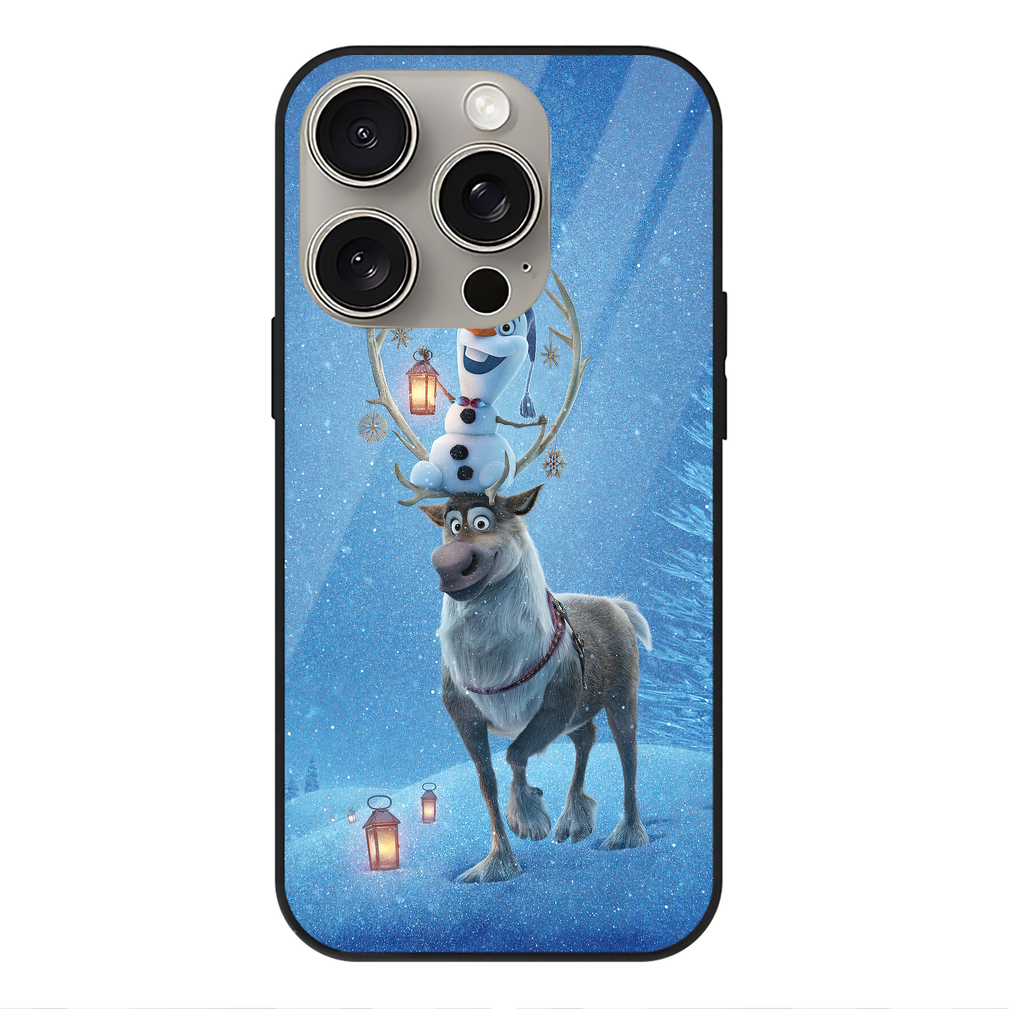 （画像用） アナと雪の女王 アンナ エルサ Frozen Anna Elsa 【iPhone15Pro対応】スマホケース 耐衝撃＆黄変防止 背面ガラス