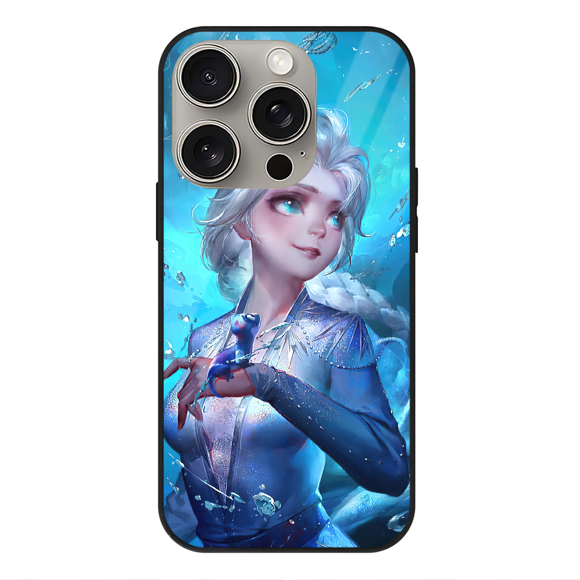 （画像用） アナと雪の女王 アンナ エルサ Frozen Anna Elsa 【iPhone15Pro対応】スマホケース 耐衝撃＆黄変防止 背面ガラス