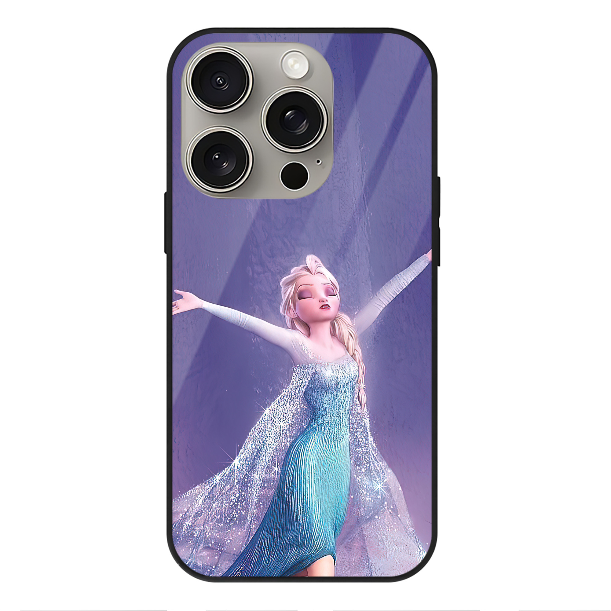 （画像用） アナと雪の女王 アンナ エルサ Frozen Anna Elsa 【iPhone15Pro対応】スマホケース 耐衝撃＆黄変防止 背面ガラス