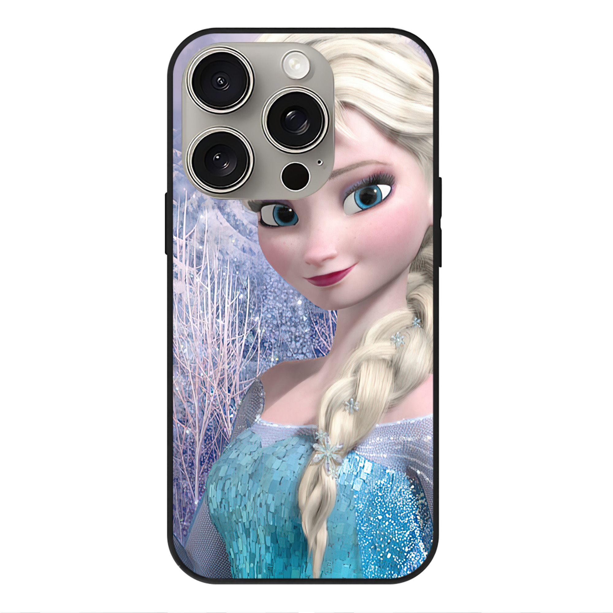（画像用） アナと雪の女王 アンナ エルサ Frozen Anna Elsa 【iPhone15Pro対応】スマホケース 耐衝撃＆黄変防止 背面ガラス