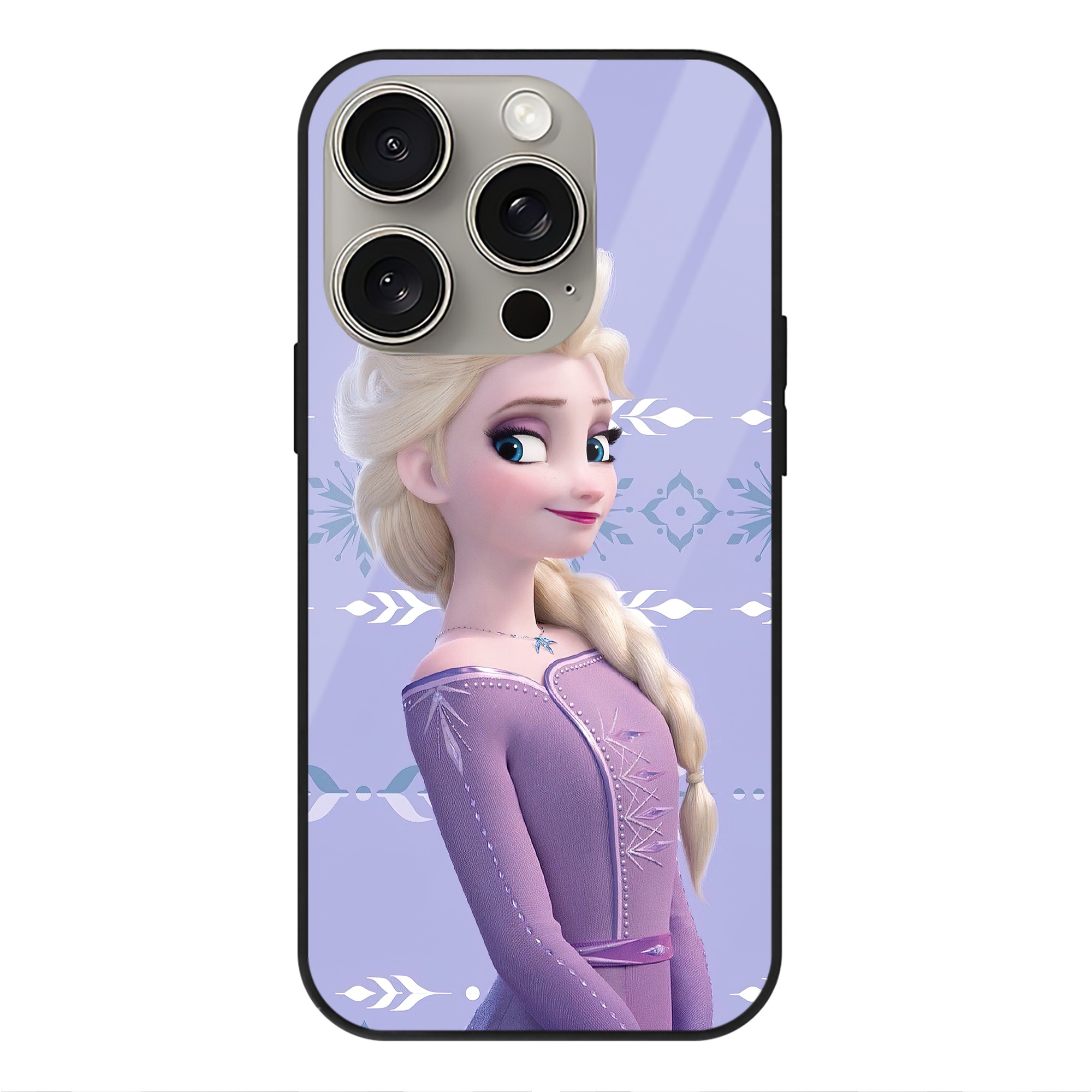 （画像用） アナと雪の女王 アンナ エルサ Frozen Anna Elsa 【iPhone15Pro対応】スマホケース 耐衝撃＆黄変防止 背面ガラス