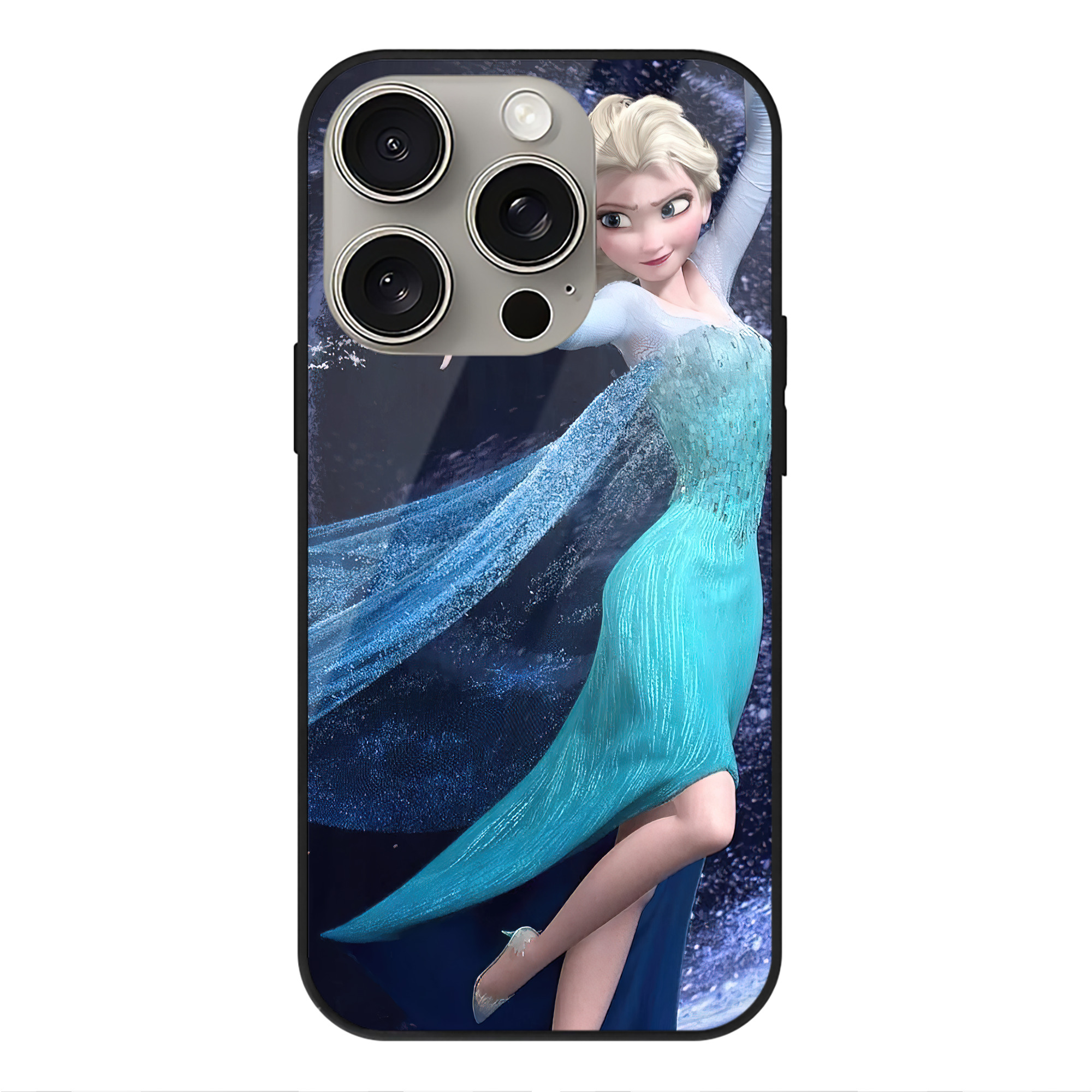 （画像用） アナと雪の女王 アンナ エルサ Frozen Anna Elsa 【iPhone15Pro対応】スマホケース 耐衝撃＆黄変防止 背面ガラス