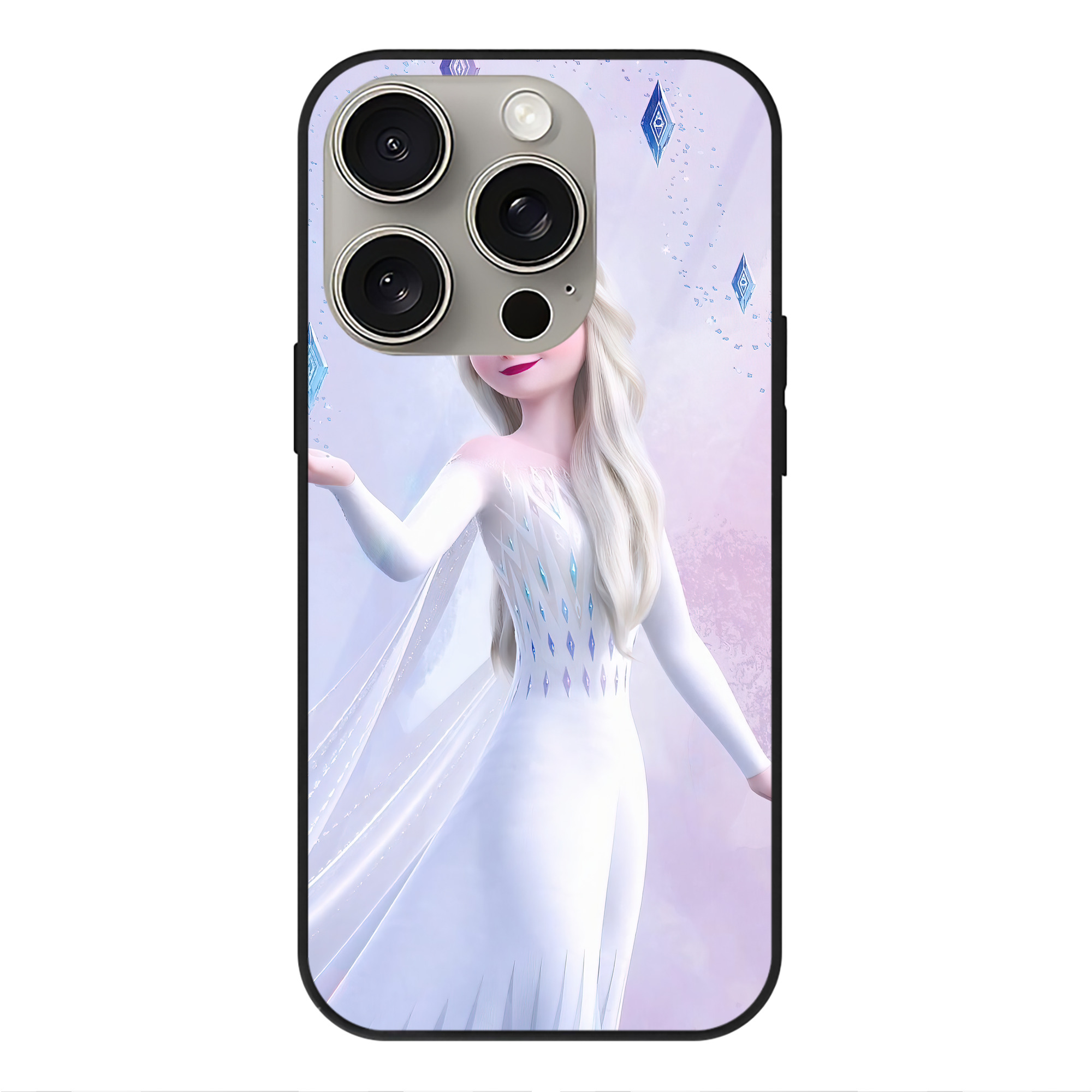 （画像用） アナと雪の女王 アンナ エルサ Frozen Anna Elsa 【iPhone15Pro対応】スマホケース 耐衝撃＆黄変防止 背面ガラス