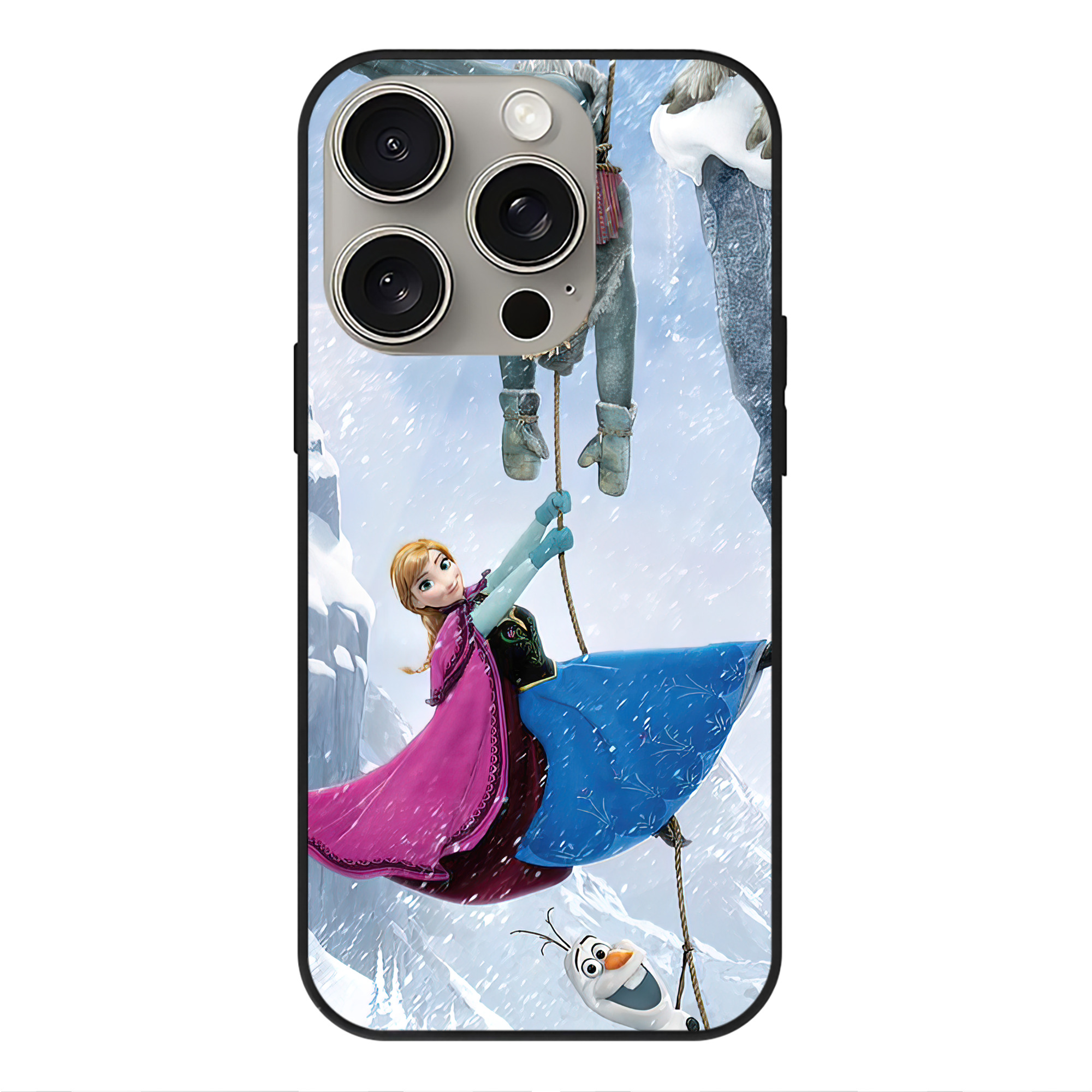 （画像用） アナと雪の女王 アンナ エルサ Frozen Anna Elsa 【iPhone15Pro対応】スマホケース 耐衝撃＆黄変防止 背面ガラス