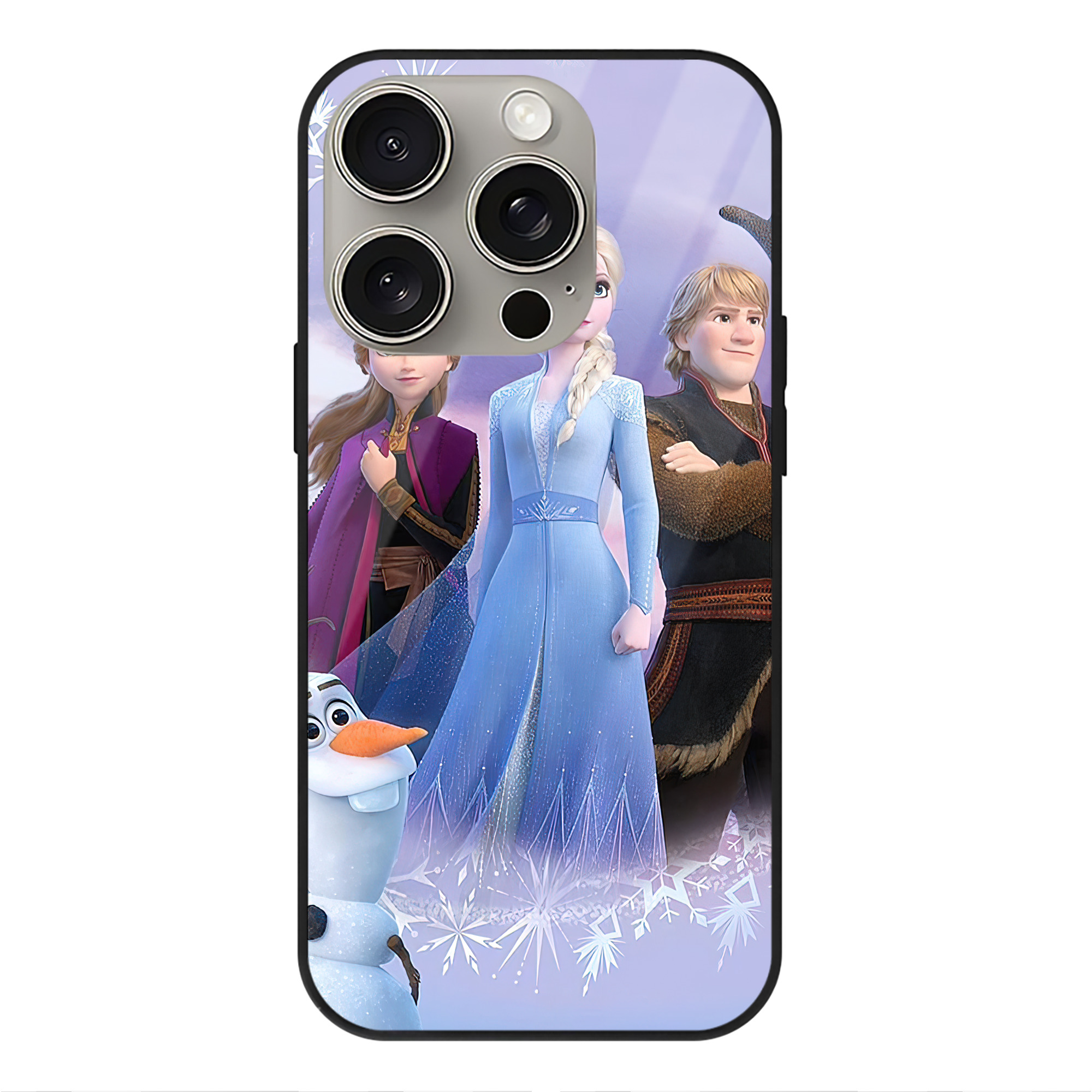 （画像用） アナと雪の女王 アンナ エルサ Frozen Anna Elsa 【iPhone15Pro対応】スマホケース 耐衝撃＆黄変防止 背面ガラス