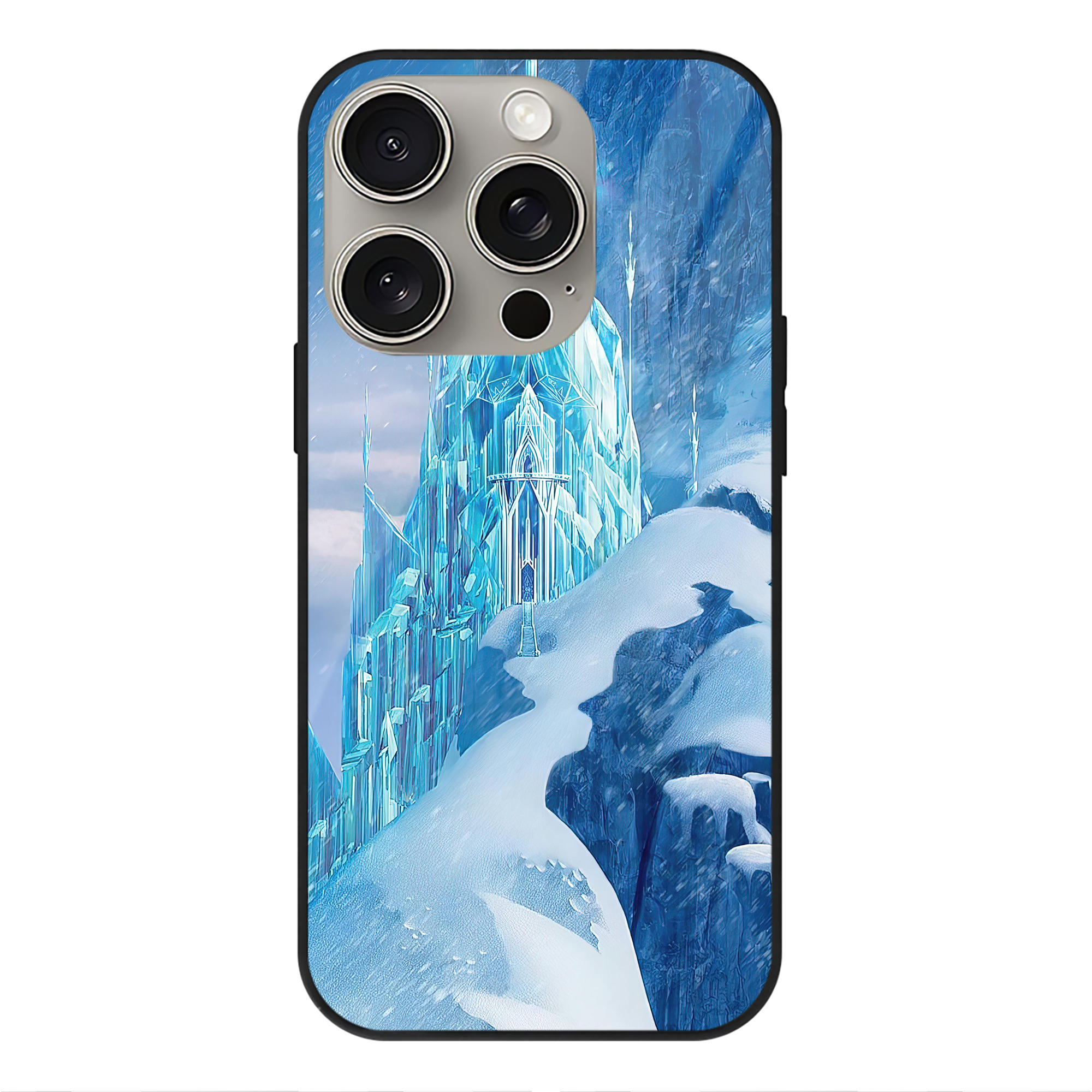 （画像用） アナと雪の女王 アンナ エルサ Frozen Anna Elsa 【iPhone15Pro対応】スマホケース 耐衝撃＆黄変防止 背面ガラス