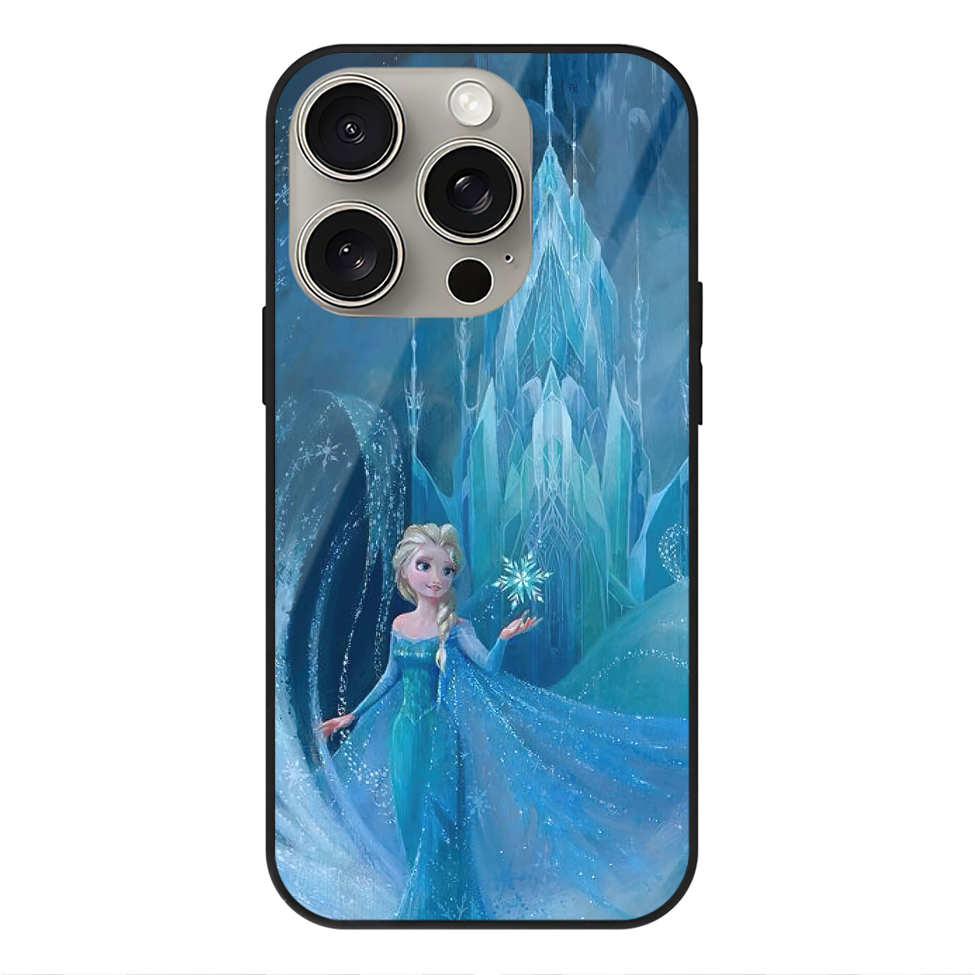 （画像用） アナと雪の女王 アンナ エルサ Frozen Anna Elsa 【iPhone15Pro対応】スマホケース 耐衝撃＆黄変防止 背面ガラス