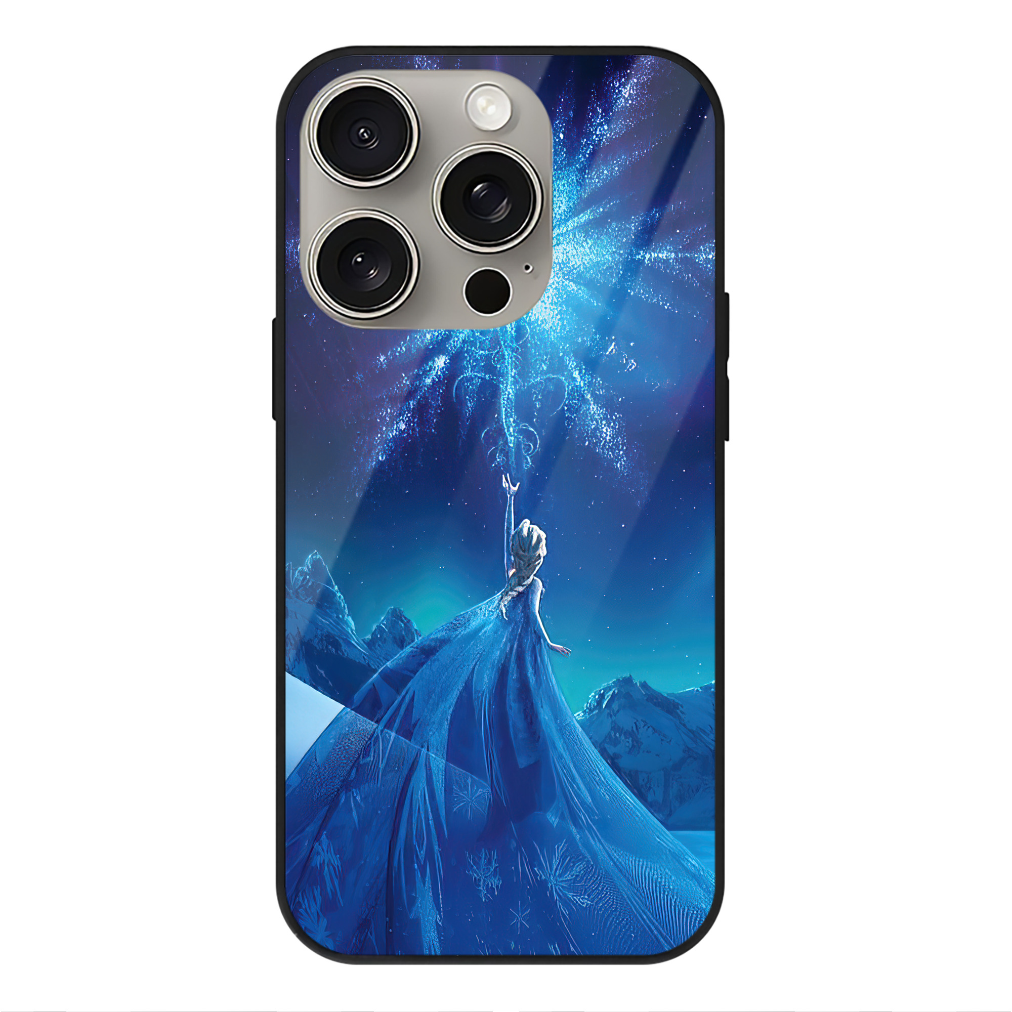 （画像用） アナと雪の女王 アンナ エルサ Frozen Anna Elsa 【iPhone15Pro対応】スマホケース 耐衝撃＆黄変防止 背面ガラス