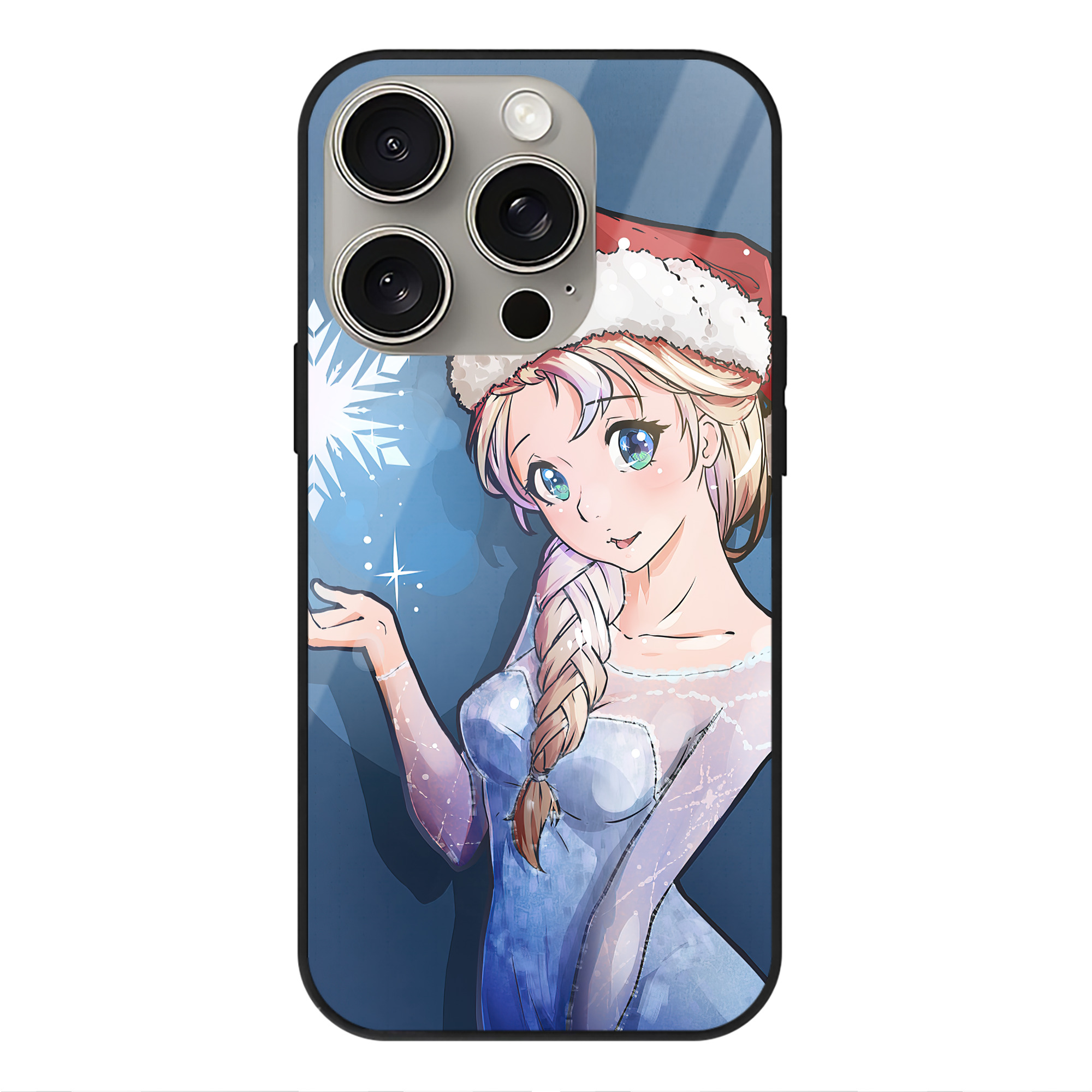 （画像用） アナと雪の女王 アンナ エルサ Frozen Anna Elsa 【iPhone15Pro対応】スマホケース 耐衝撃＆黄変防止 背面ガラス