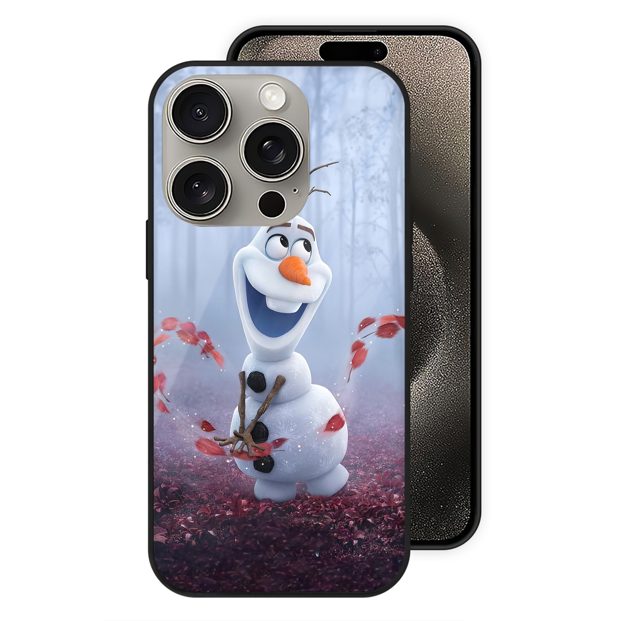 （画像用） アナと雪の女王 アンナ エルサ Frozen Anna Elsa 【iPhone15Pro対応】スマホケース 耐衝撃＆黄変防止 背面ガラス