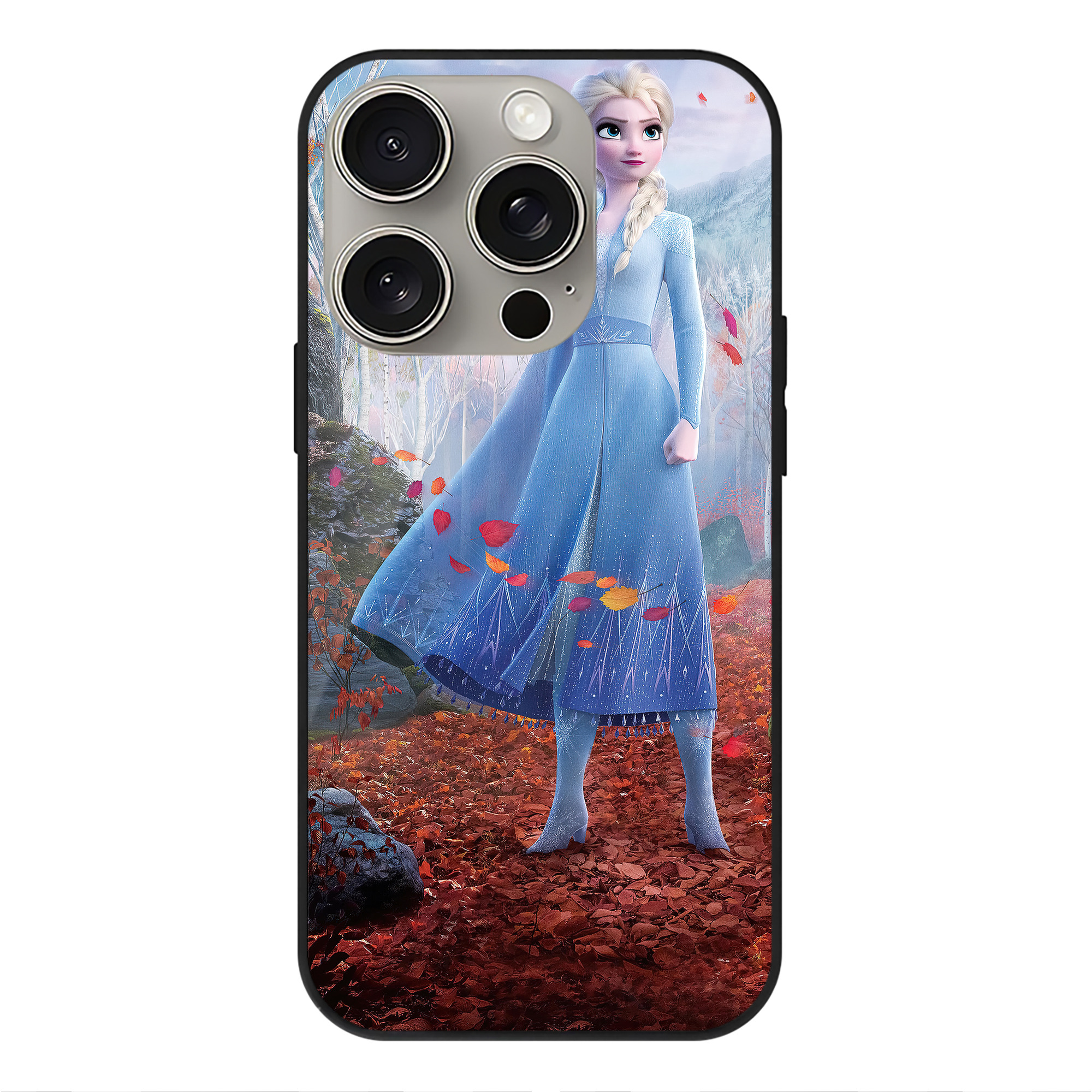 （画像用） アナと雪の女王 アンナ エルサ Frozen Anna Elsa 【iPhone15Pro対応】スマホケース 耐衝撃＆黄変防止 背面ガラス