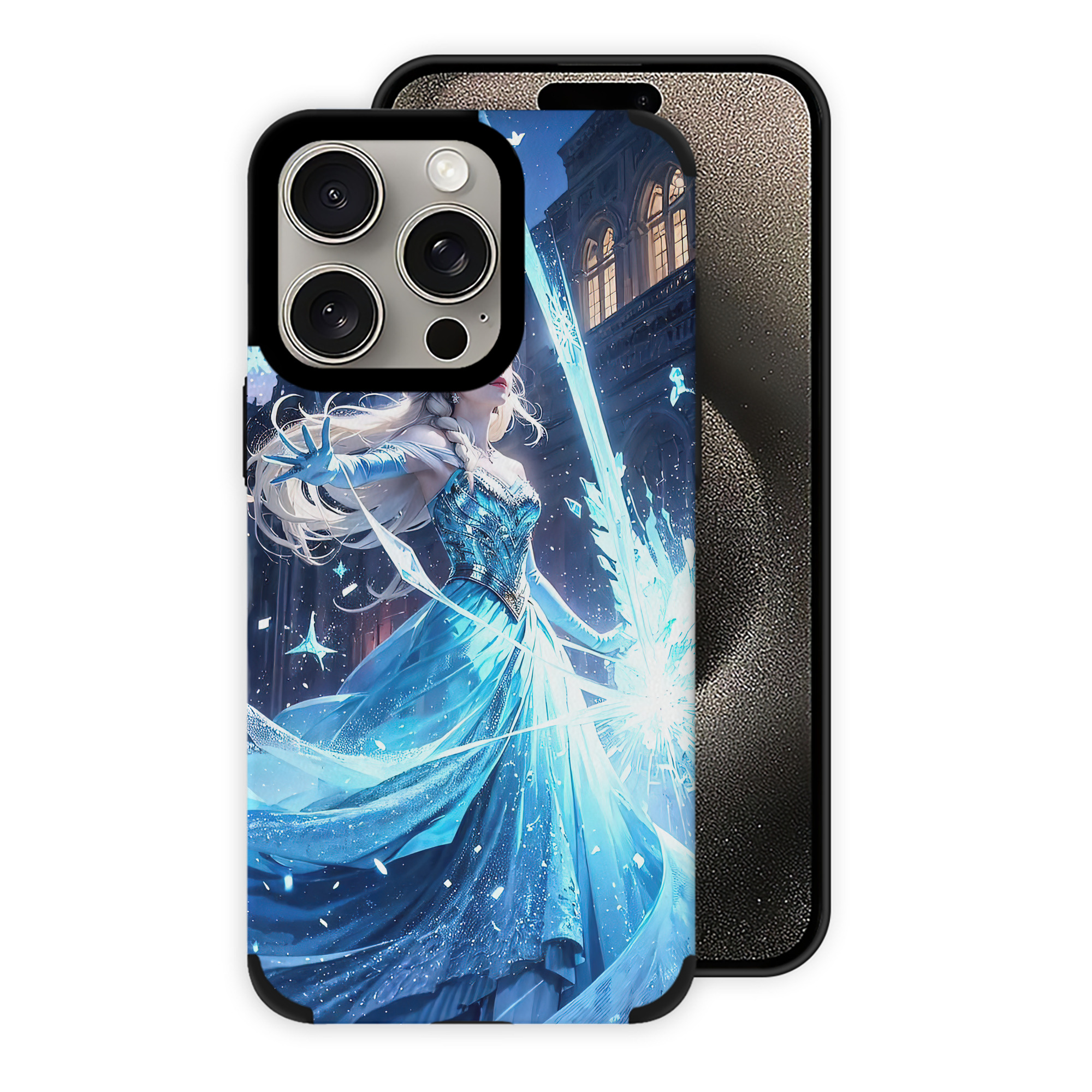 （画像用） アナと雪の女王 アンナ エルサ Frozen Anna Elsa 【iPhone15ProMax対応】 PUレザー スマホケース 耐衝撃＆黄変防止