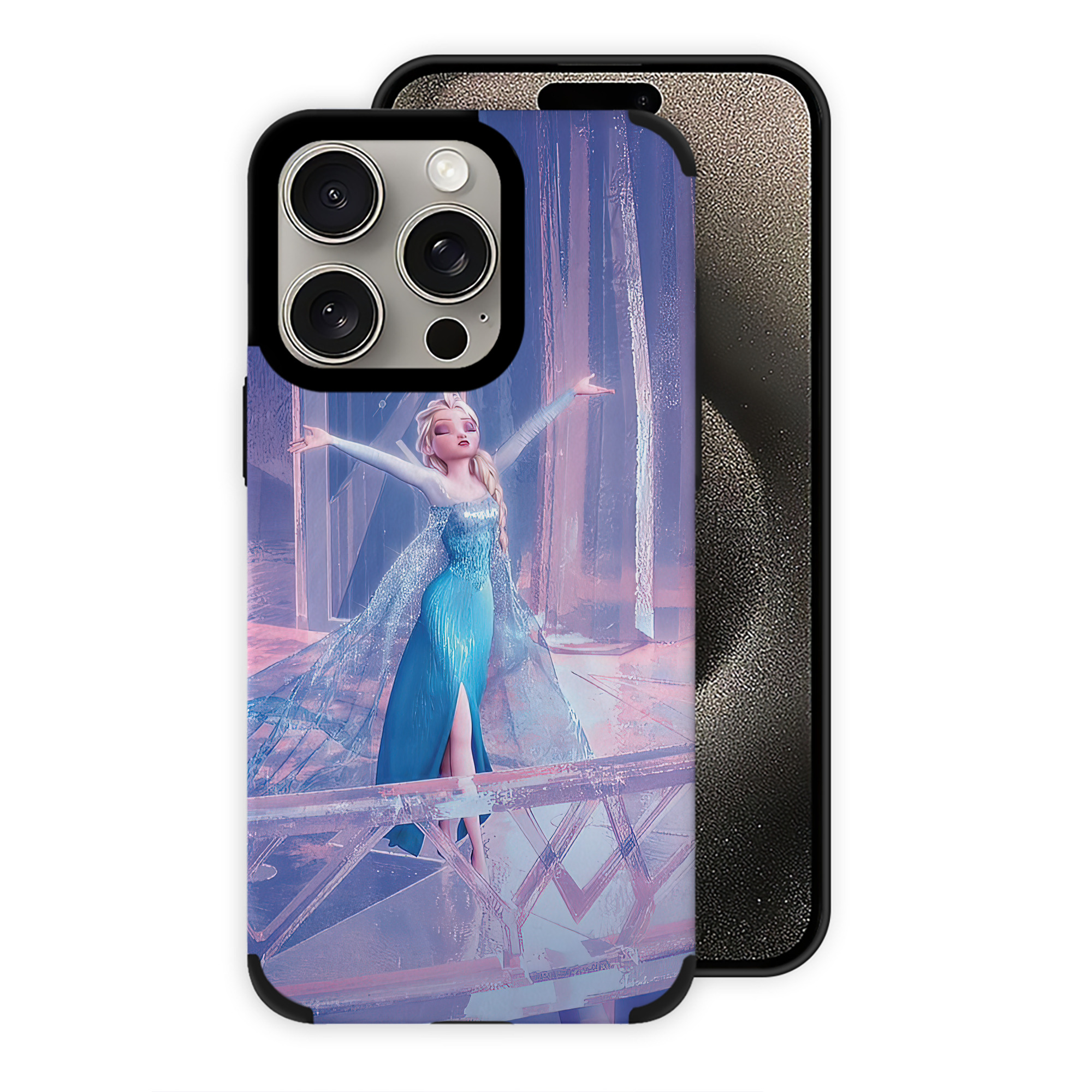 （画像用） アナと雪の女王 アンナ エルサ Frozen Anna Elsa 【iPhone15ProMax対応】 PUレザー スマホケース 耐衝撃＆黄変防止
