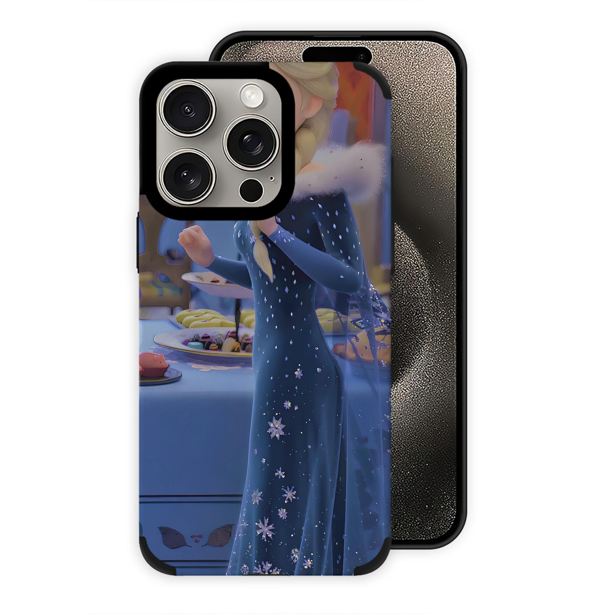 （画像用） アナと雪の女王 アンナ エルサ Frozen Anna Elsa 【iPhone15ProMax対応】 PUレザー スマホケース 耐衝撃＆黄変防止