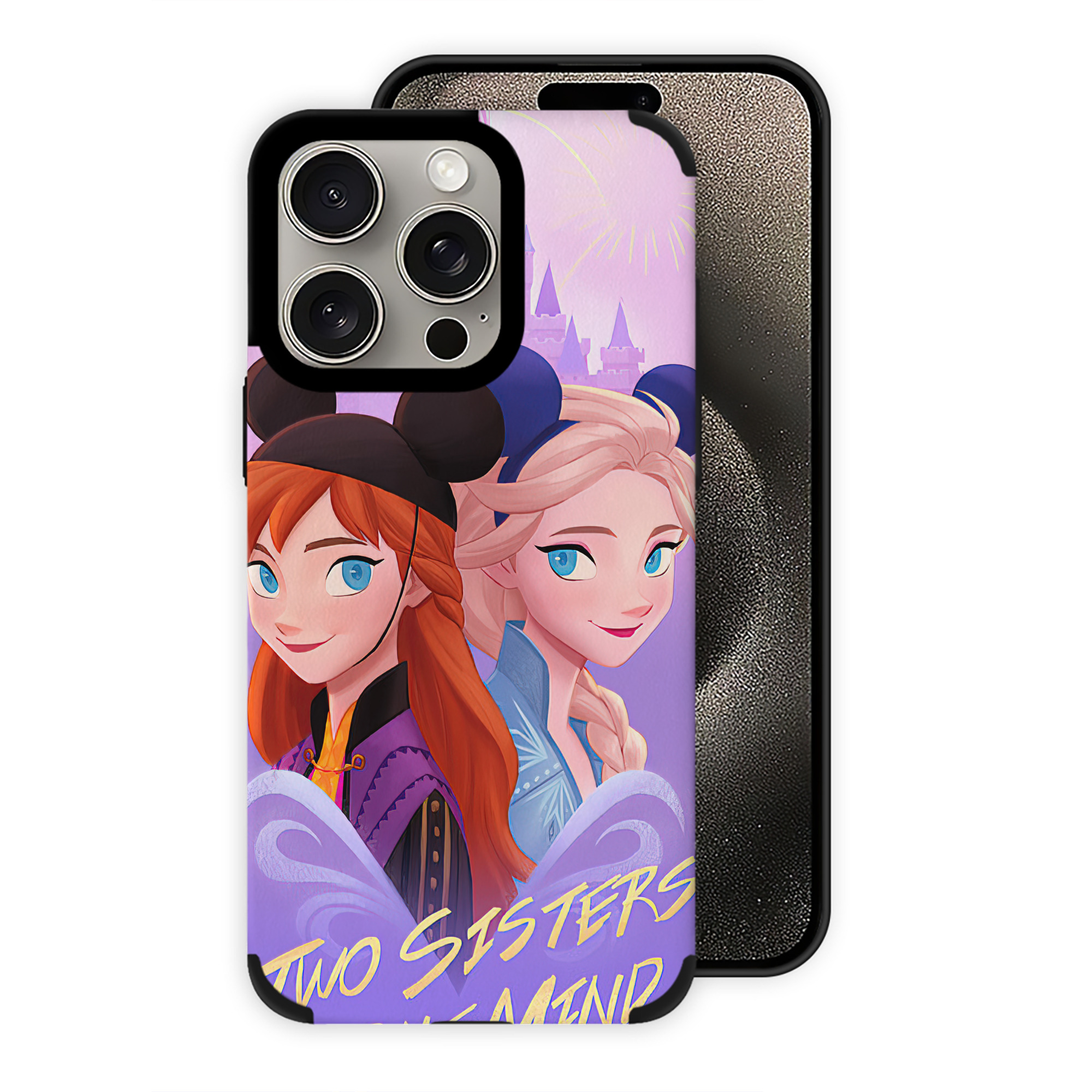 （画像用） アナと雪の女王 アンナ エルサ Frozen Anna Elsa 【iPhone15ProMax対応】 PUレザー スマホケース 耐衝撃＆黄変防止