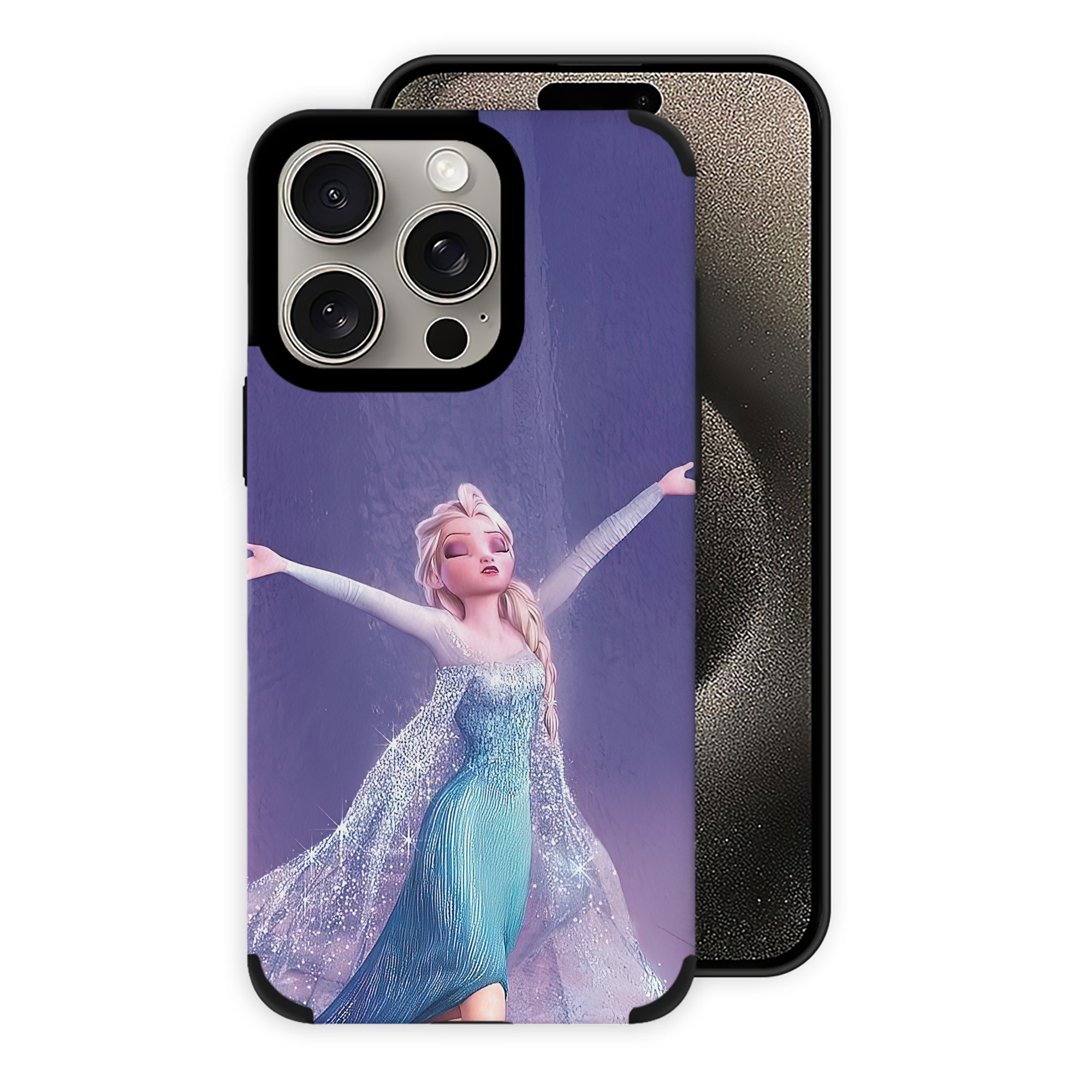 （画像用） アナと雪の女王 アンナ エルサ Frozen Anna Elsa 【iPhone15ProMax対応】 PUレザー スマホケース 耐衝撃＆黄変防止