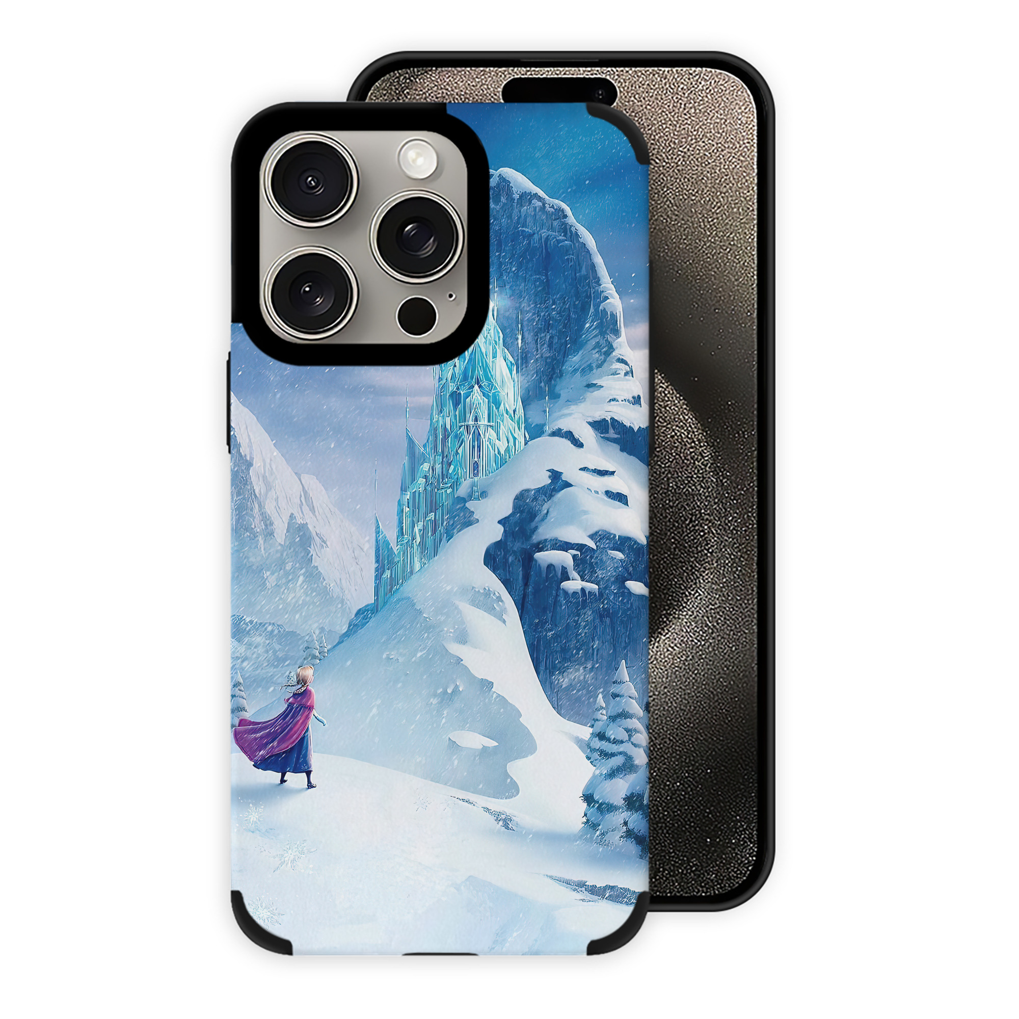 （画像用） アナと雪の女王 アンナ エルサ Frozen Anna Elsa 【iPhone15ProMax対応】 PUレザー スマホケース 耐衝撃＆黄変防止