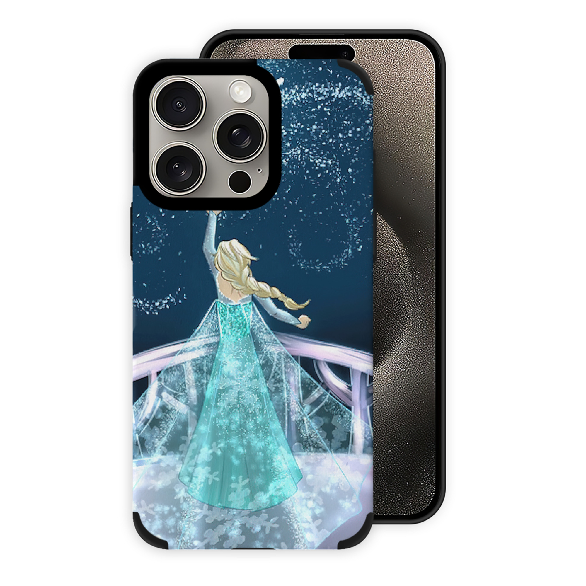 （画像用） アナと雪の女王 アンナ エルサ Frozen Anna Elsa 【iPhone15ProMax対応】 PUレザー スマホケース 耐衝撃＆黄変防止