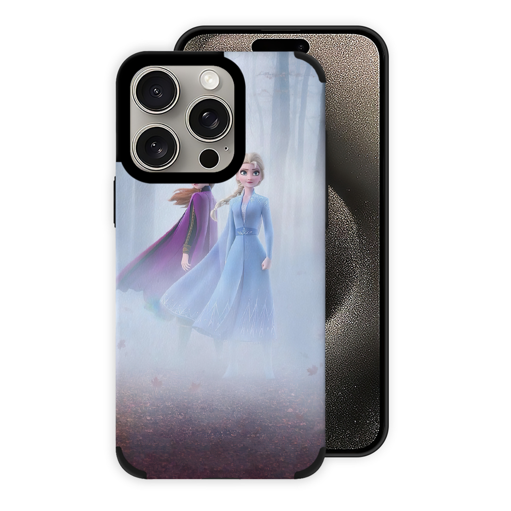 （画像用） アナと雪の女王 アンナ エルサ Frozen Anna Elsa 【iPhone15ProMax対応】 PUレザー スマホケース 耐衝撃＆黄変防止