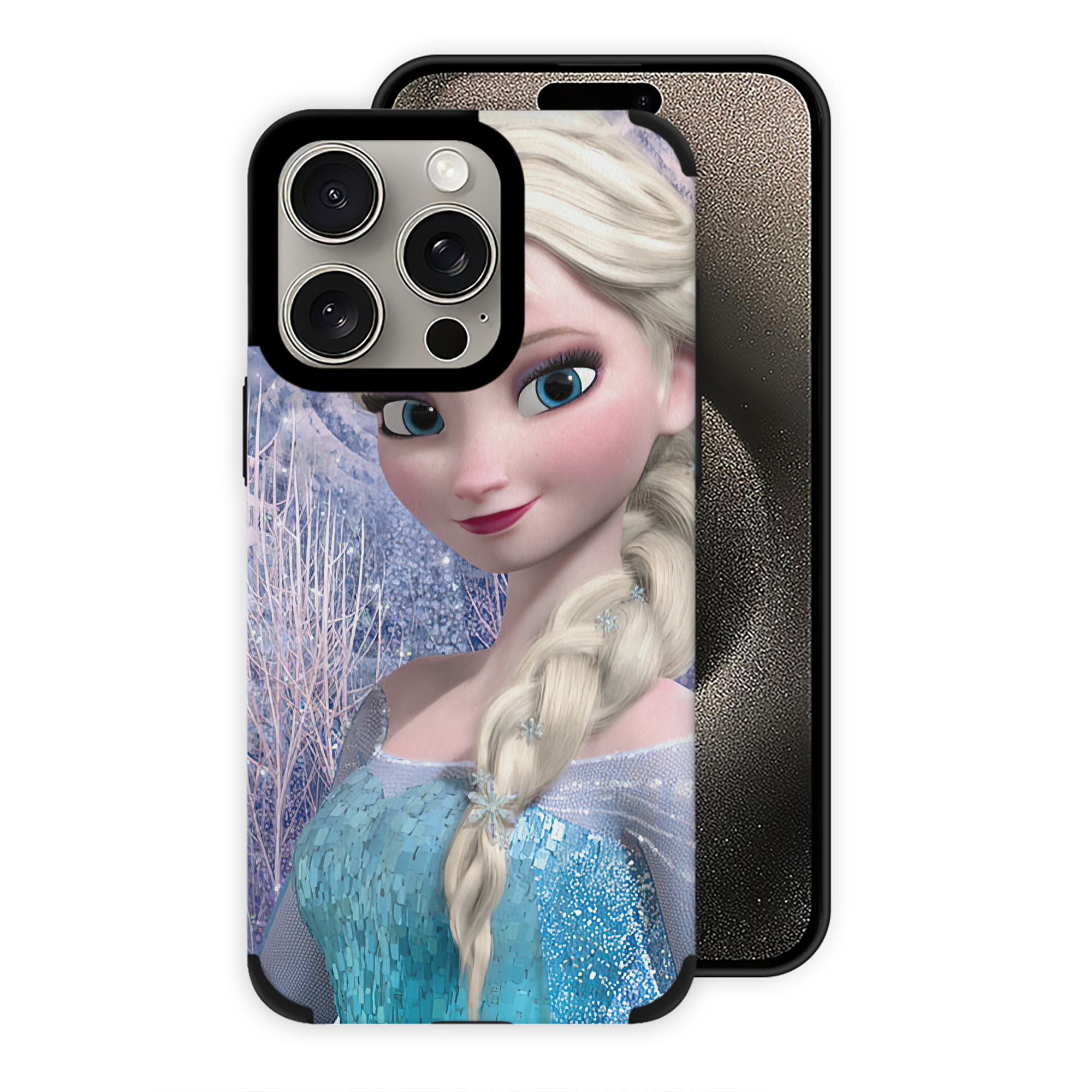 （画像用） アナと雪の女王 アンナ エルサ Frozen Anna Elsa 【iPhone15ProMax対応】 PUレザー スマホケース 耐衝撃＆黄変防止