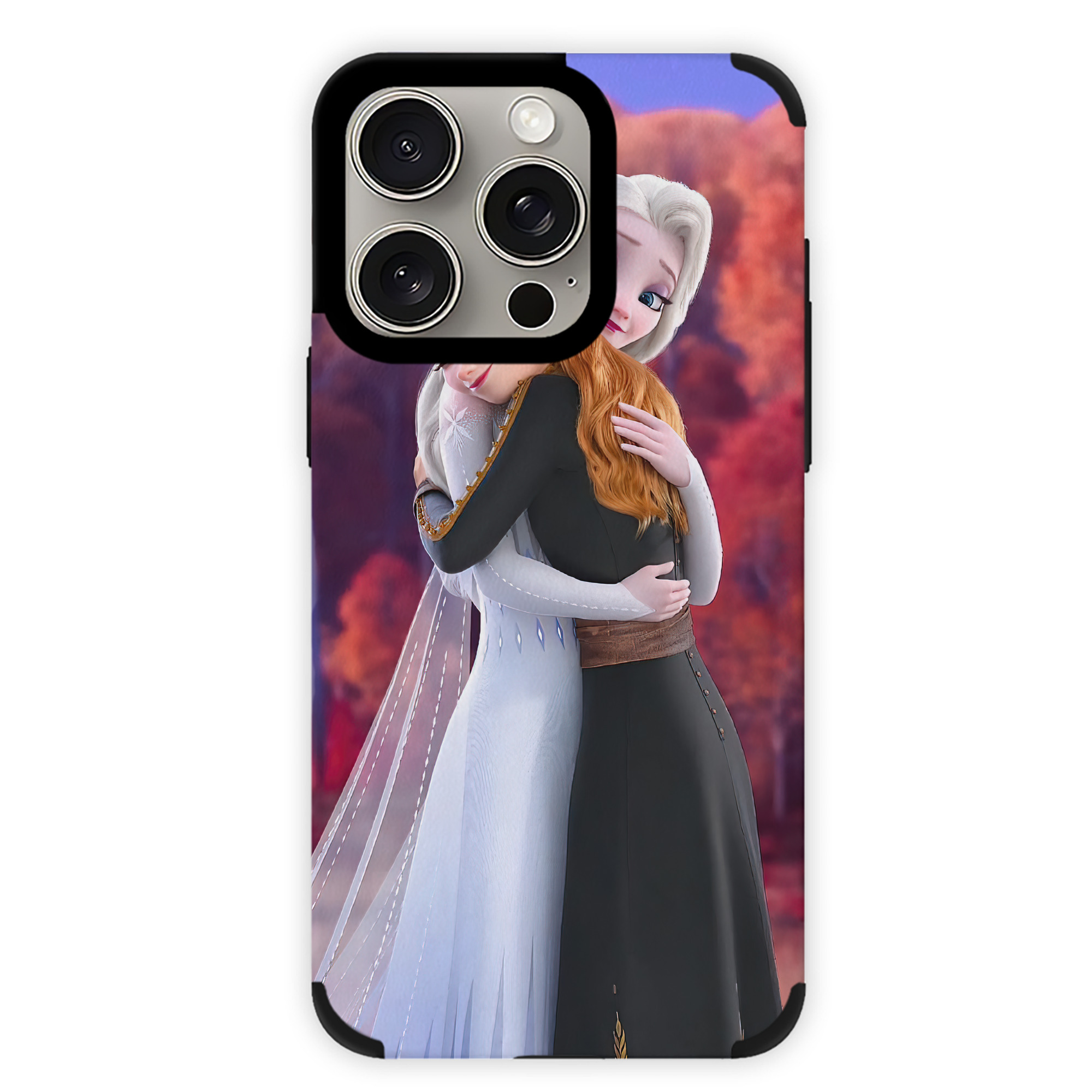 （画像用） アナと雪の女王 アンナ エルサ Frozen Anna Elsa 【iPhone15ProMax対応】 PUレザー スマホケース 耐衝撃＆黄変防止
