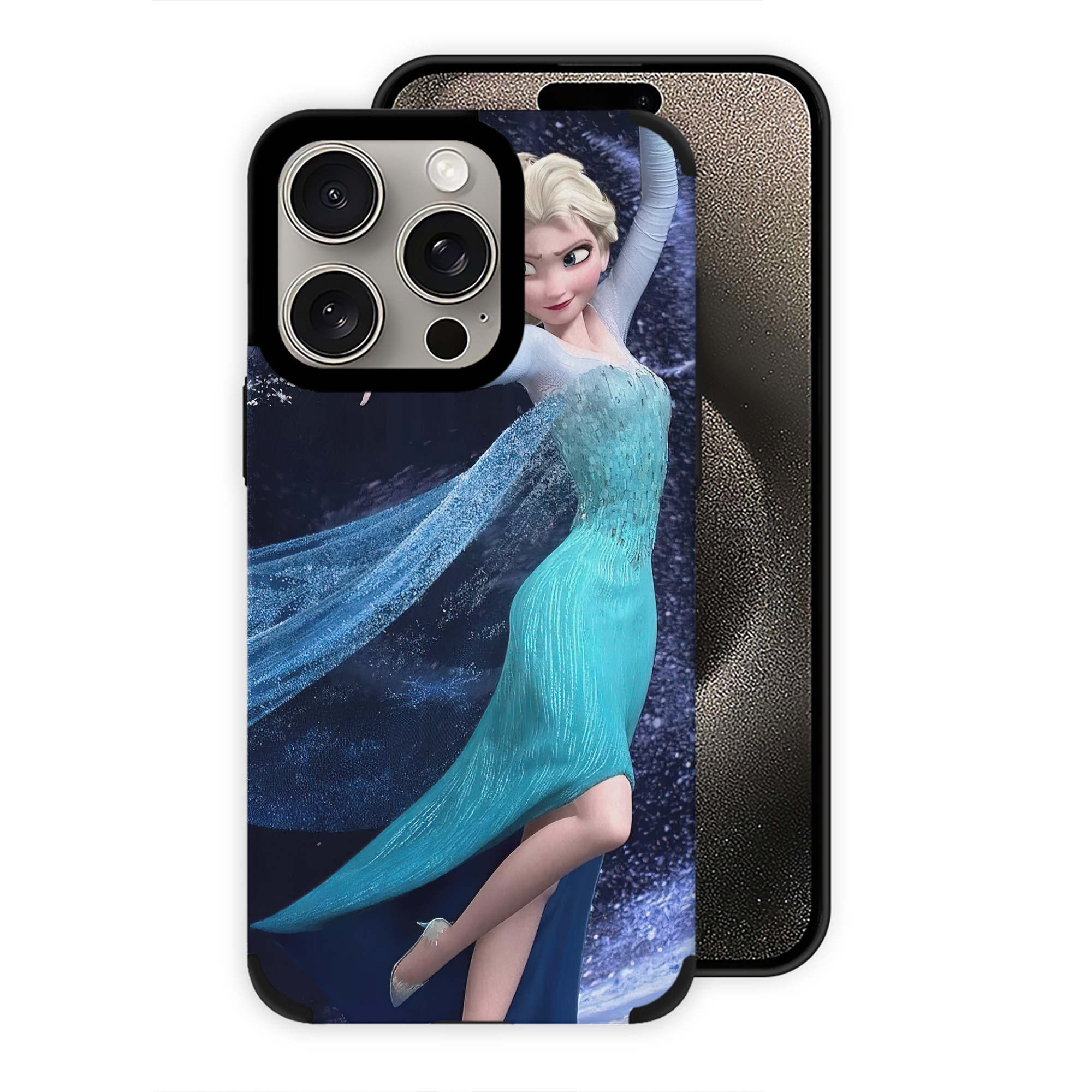 （画像用） アナと雪の女王 アンナ エルサ Frozen Anna Elsa 【iPhone15ProMax対応】 PUレザー スマホケース 耐衝撃＆黄変防止