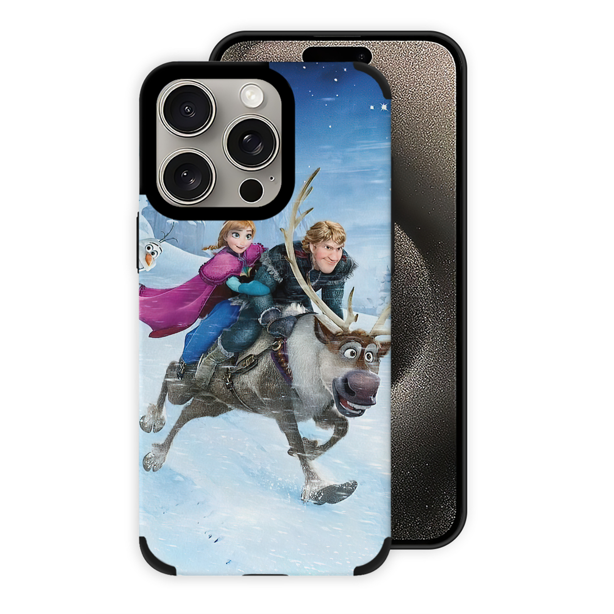（画像用） アナと雪の女王 アンナ エルサ Frozen Anna Elsa 【iPhone15ProMax対応】 PUレザー スマホケース 耐衝撃＆黄変防止