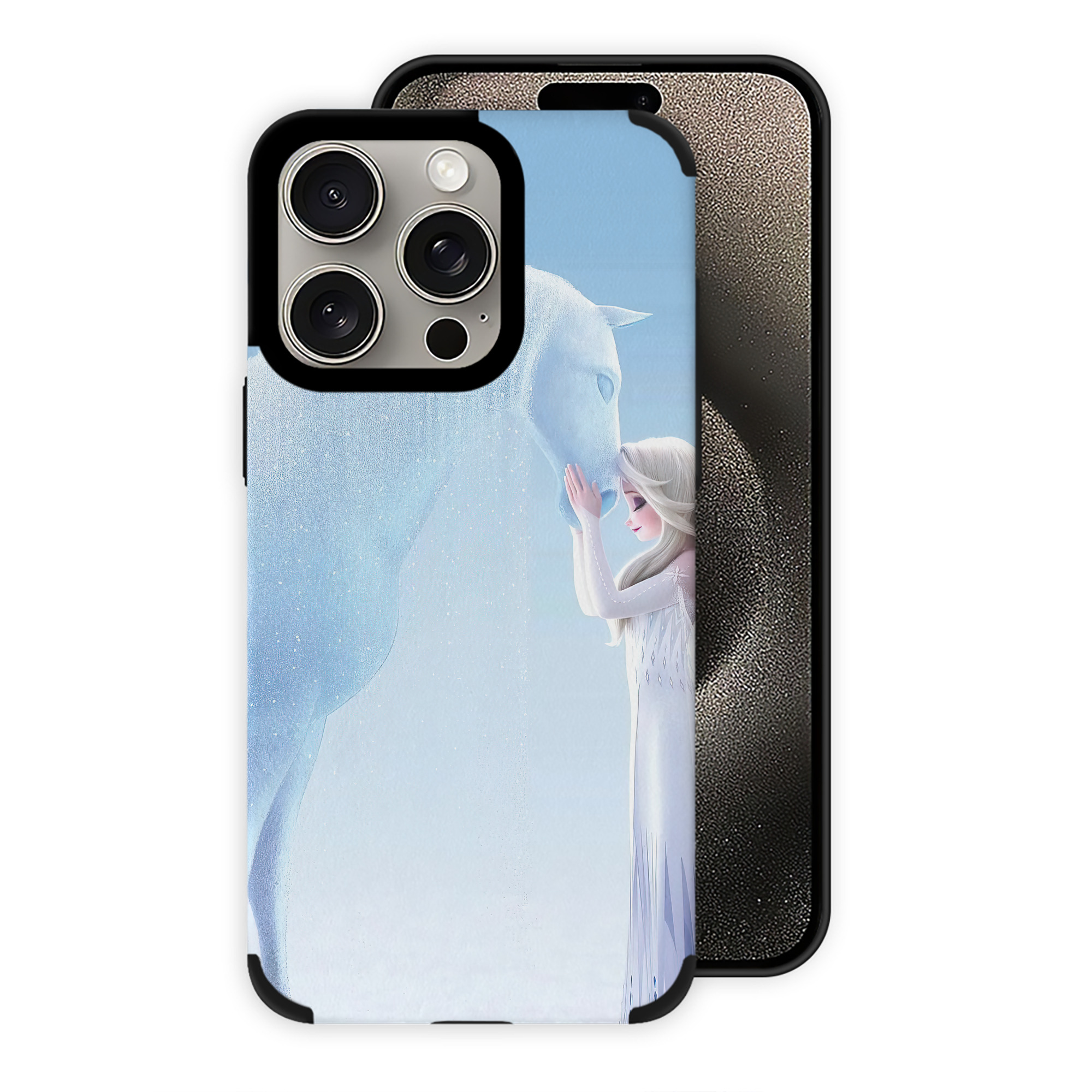 （画像用） アナと雪の女王 アンナ エルサ Frozen Anna Elsa 【iPhone15ProMax対応】 PUレザー スマホケース 耐衝撃＆黄変防止