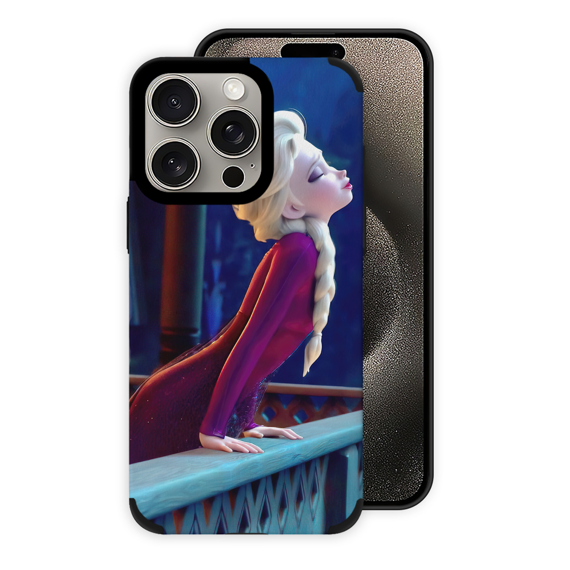 （画像用） アナと雪の女王 アンナ エルサ Frozen Anna Elsa 【iPhone15ProMax対応】 PUレザー スマホケース 耐衝撃＆黄変防止