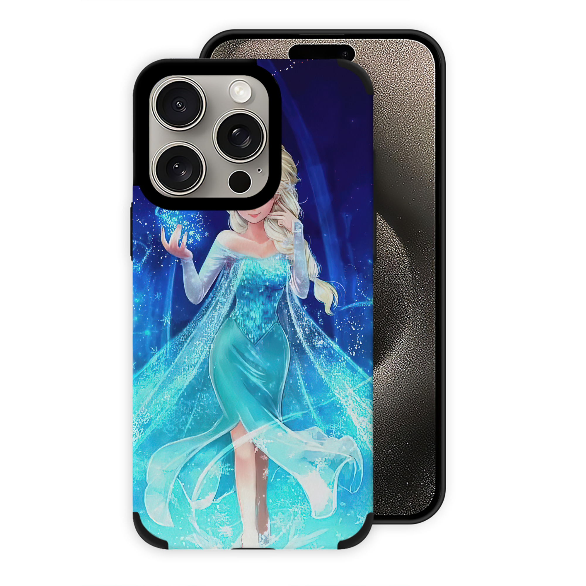 （画像用） アナと雪の女王 アンナ エルサ Frozen Anna Elsa 【iPhone15ProMax対応】 PUレザー スマホケース 耐衝撃＆黄変防止