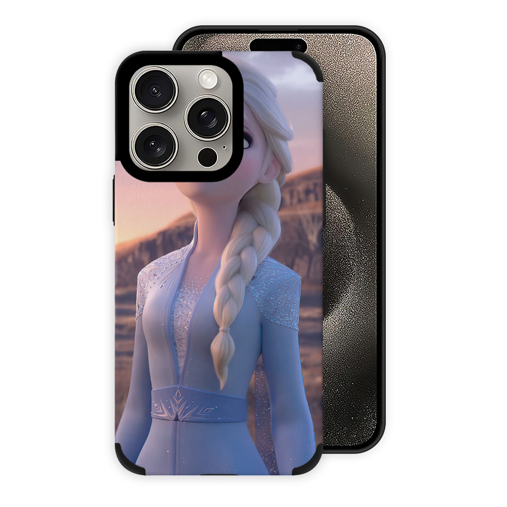 （画像用） アナと雪の女王 アンナ エルサ Frozen Anna Elsa 【iPhone15ProMax対応】 PUレザー スマホケース 耐衝撃＆黄変防止
