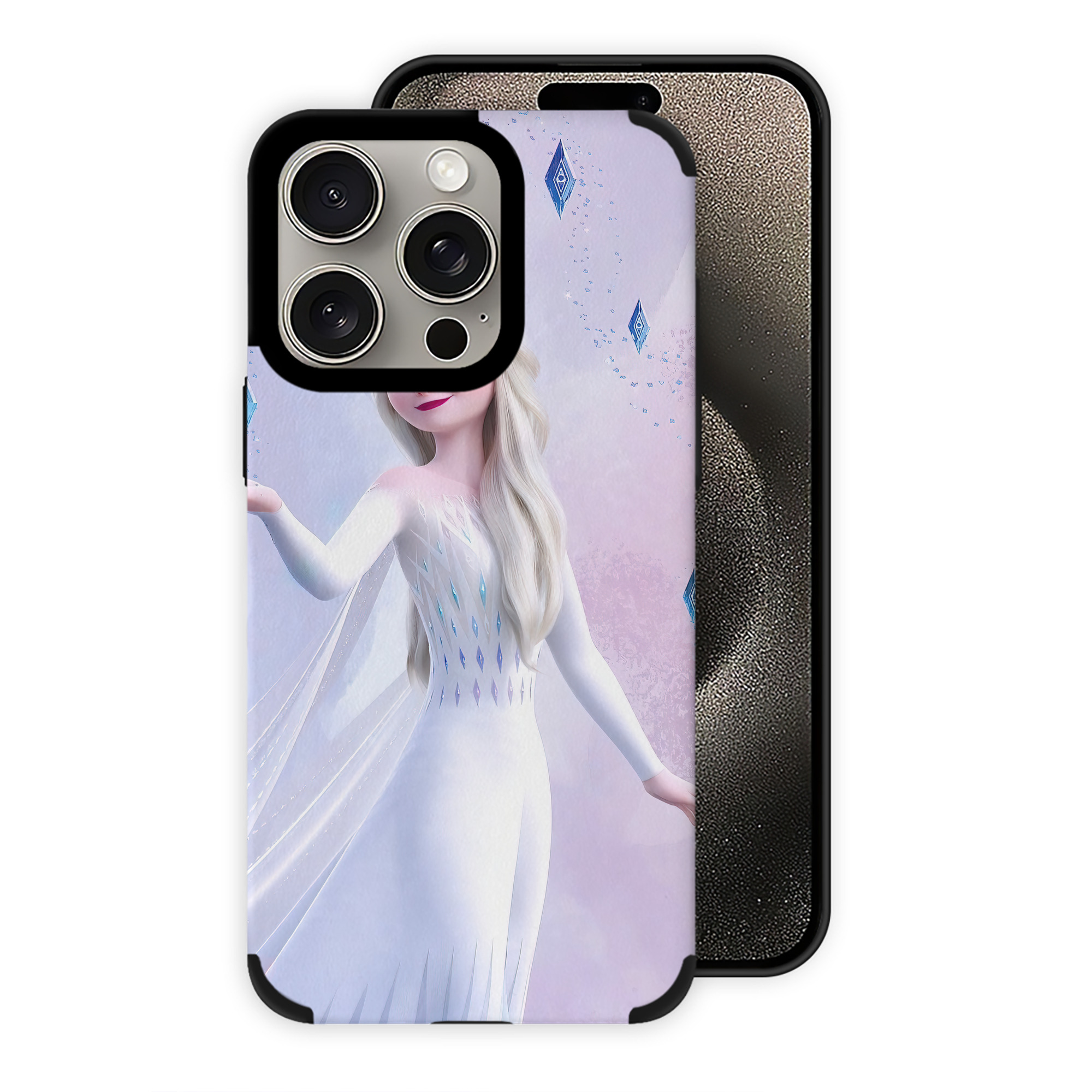 （画像用） アナと雪の女王 アンナ エルサ Frozen Anna Elsa 【iPhone15ProMax対応】 PUレザー スマホケース 耐衝撃＆黄変防止