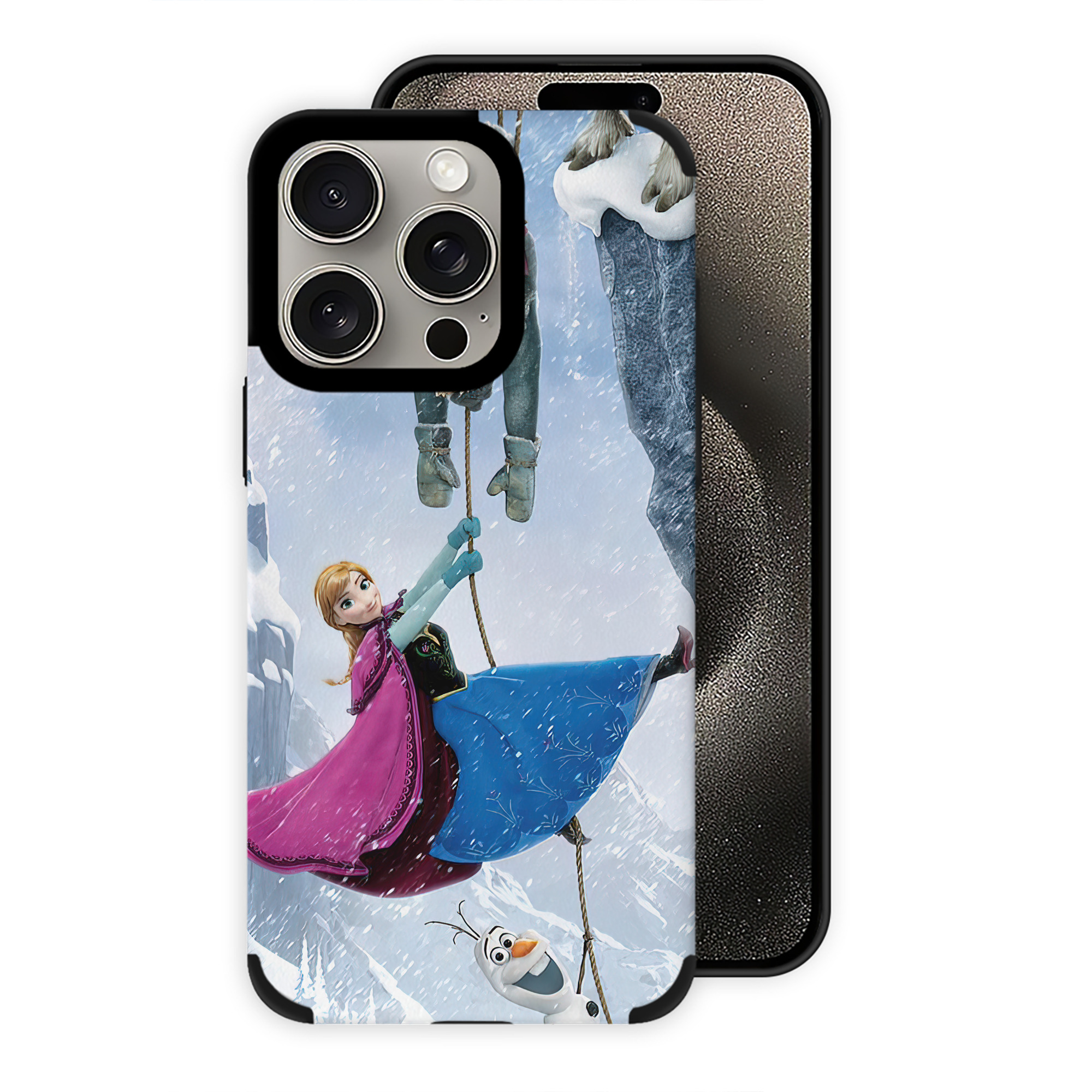 （画像用） アナと雪の女王 アンナ エルサ Frozen Anna Elsa 【iPhone15ProMax対応】 PUレザー スマホケース 耐衝撃＆黄変防止
