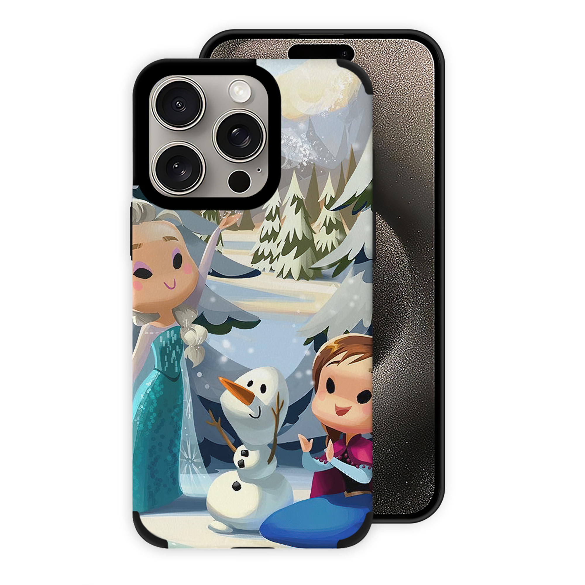 （画像用） アナと雪の女王 アンナ エルサ Frozen Anna Elsa 【iPhone15ProMax対応】 PUレザー スマホケース 耐衝撃＆黄変防止