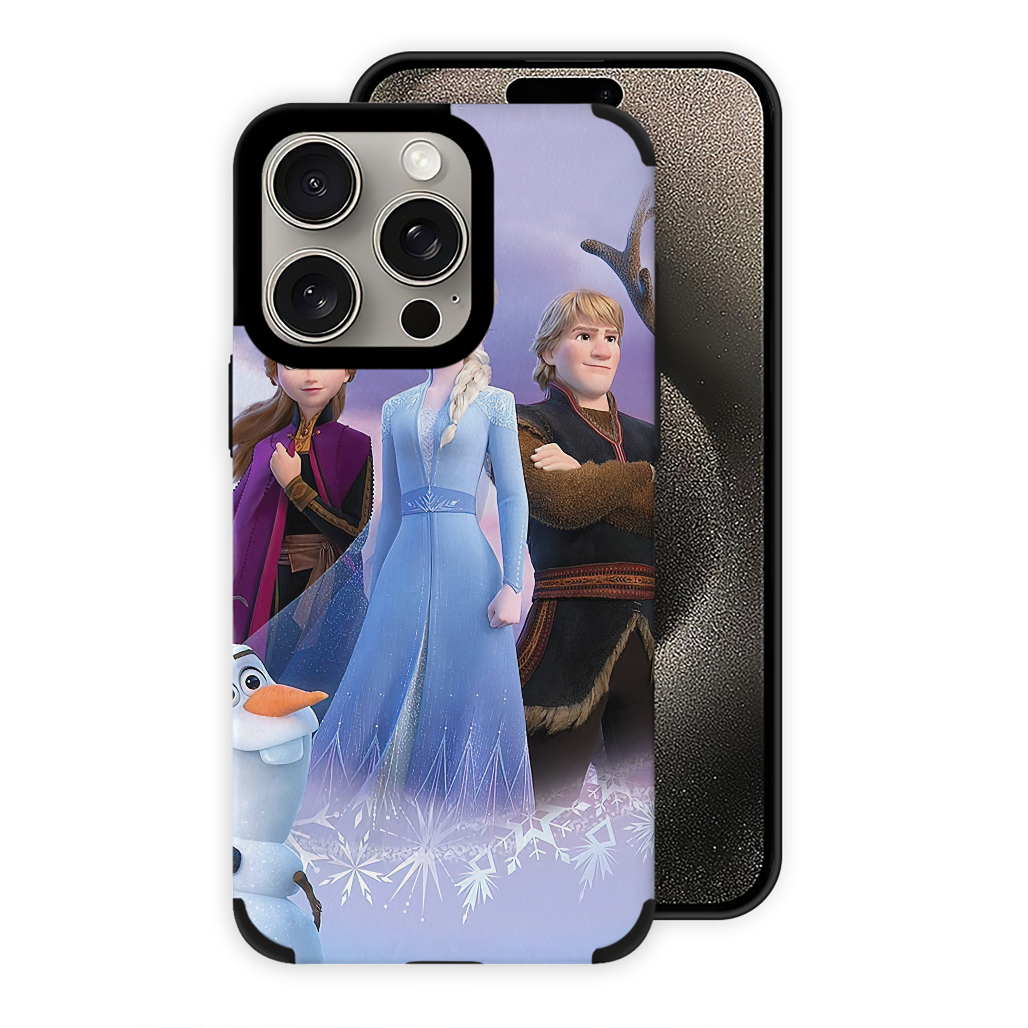 （画像用） アナと雪の女王 アンナ エルサ Frozen Anna Elsa 【iPhone15ProMax対応】 PUレザー スマホケース 耐衝撃＆黄変防止