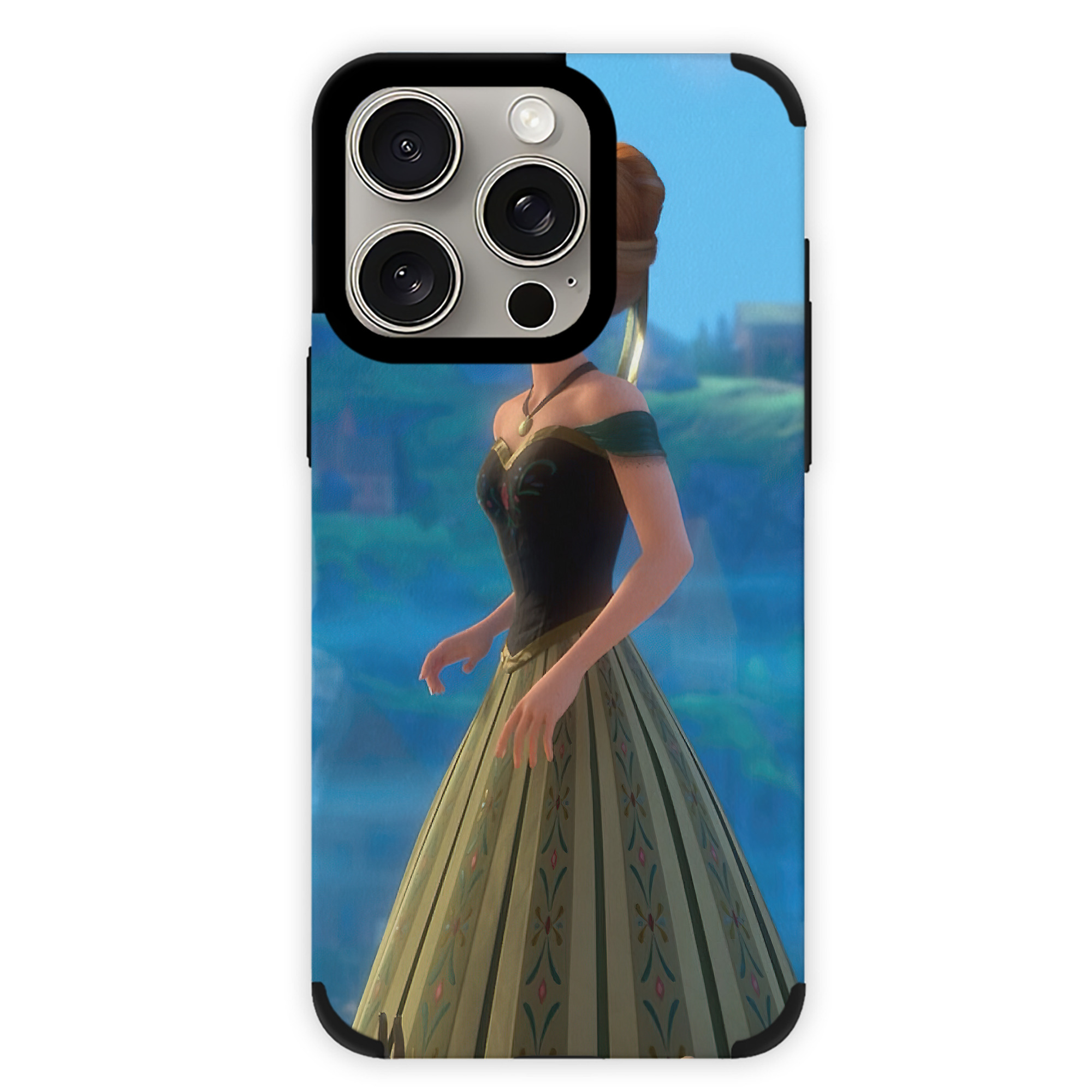 （画像用） アナと雪の女王 アンナ エルサ Frozen Anna Elsa 【iPhone15ProMax対応】 PUレザー スマホケース 耐衝撃＆黄変防止